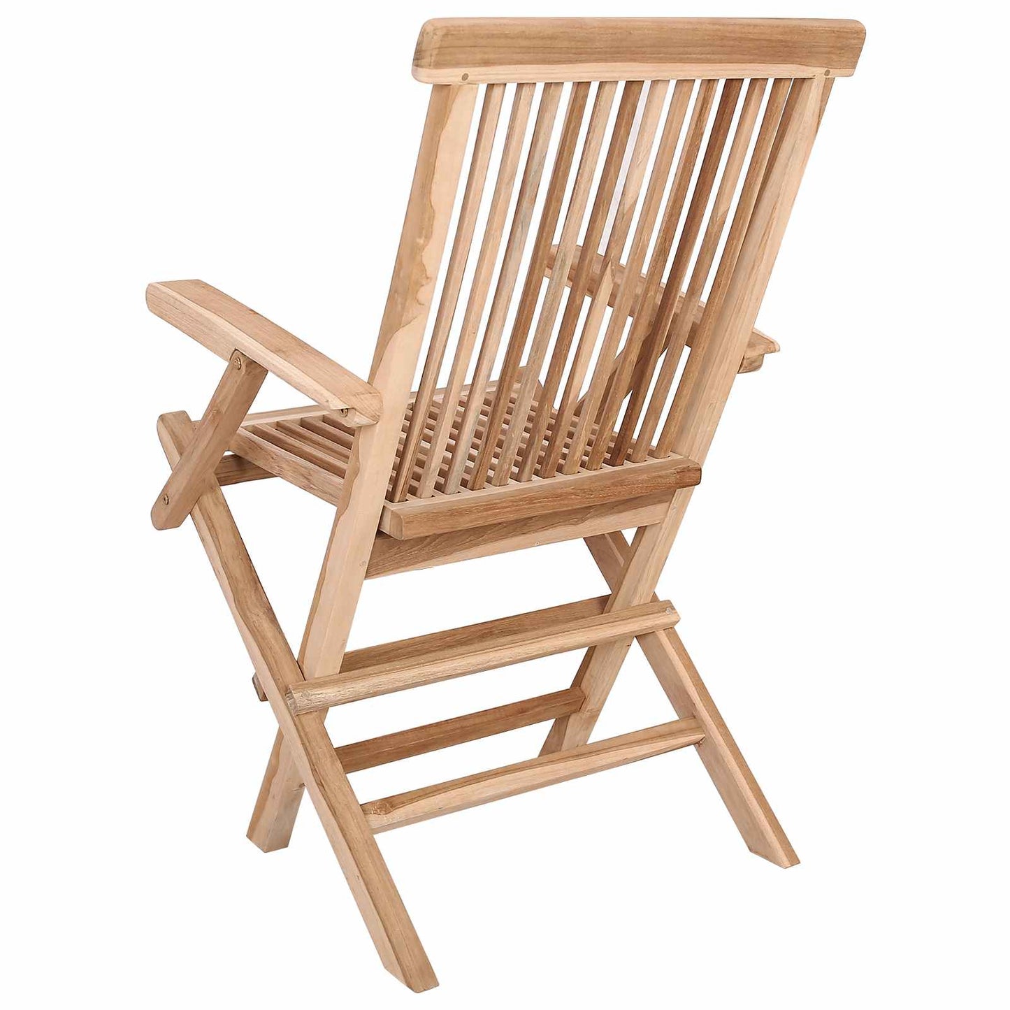 Opvouwbare Tuinstoel 3 st Naturel Massief Teakhout