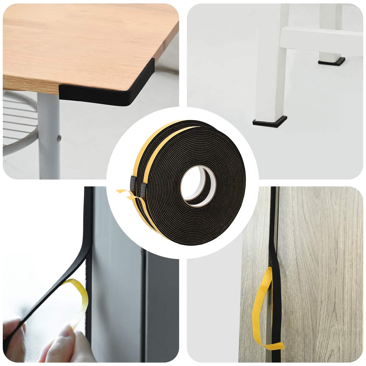 Zelfklevende schuimtape 2 pcs Zwart 20mm x 10m CR Schuim is nu te koop bij PeponiXL, paradijselijk wonen!