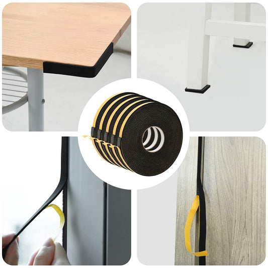 Zelfklevende schuimtape 5 pcs Zwart 20mm x 10m CR Schuim is nu te koop bij PeponiXL, paradijselijk wonen!
