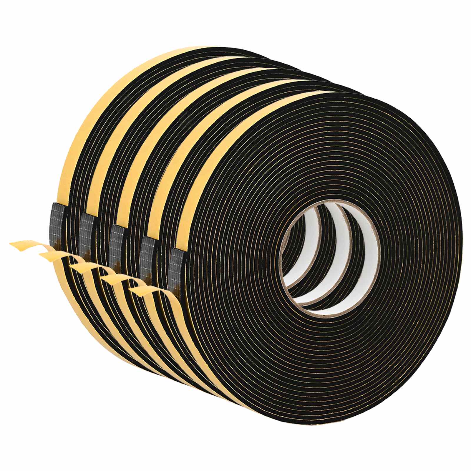 Zelfklevende schuimtape 5 pcs Zwart 20mm x 10m CR Schuim is nu te koop bij PeponiXL, paradijselijk wonen!