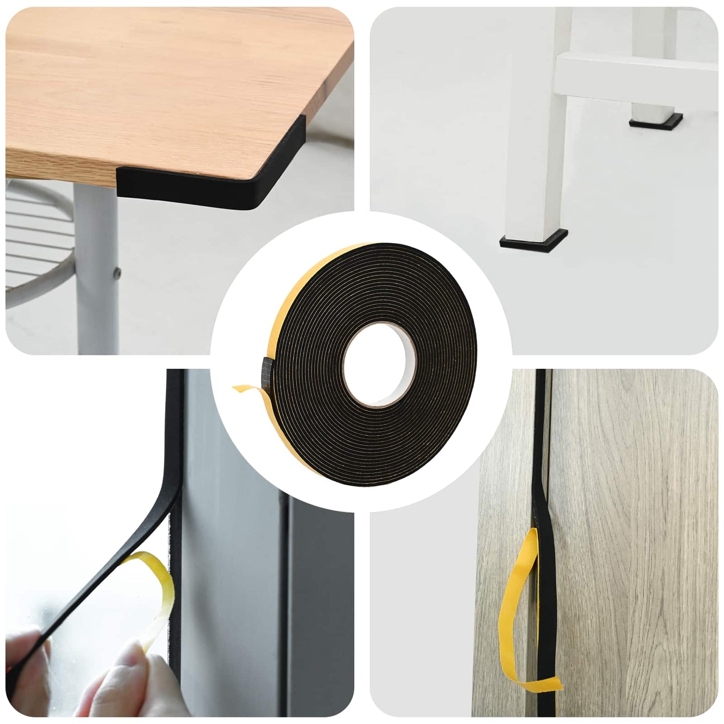 Zelfklevende schuimtape 10 pcs Zwart 20mm x 10m CR Schuim is nu te koop bij PeponiXL, paradijselijk wonen!