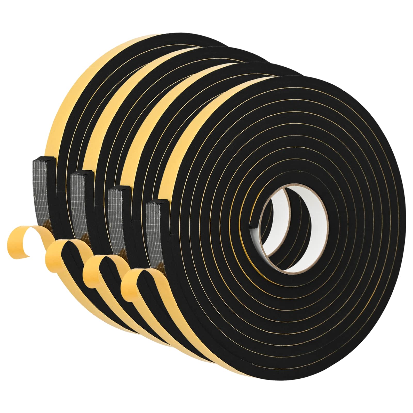 Zelfklevende schuimtape 4 pcs Zwart 20mm x 5m CR Schuim is nu te koop bij PeponiXL, paradijselijk wonen!