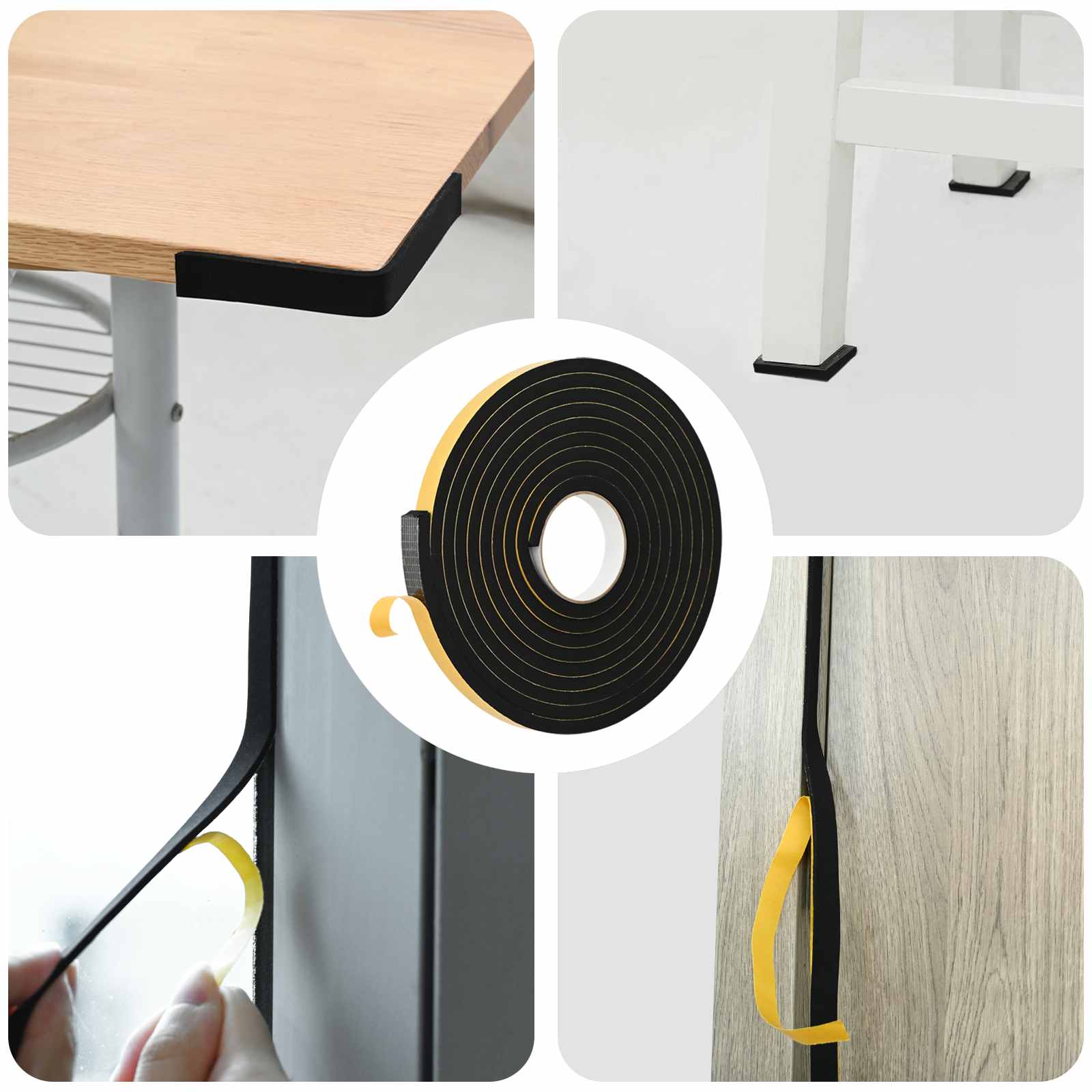 Zelfklevende schuimtape 20 pcs Zwart 20mm x 5m CR Schuim is nu te koop bij PeponiXL, paradijselijk wonen!