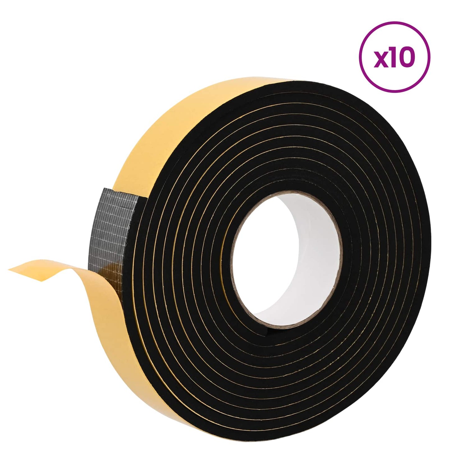 Zelfklevende schuimtape 10 pcs Zwart 30mm x 5m CR Schuim is nu te koop bij PeponiXL, paradijselijk wonen!