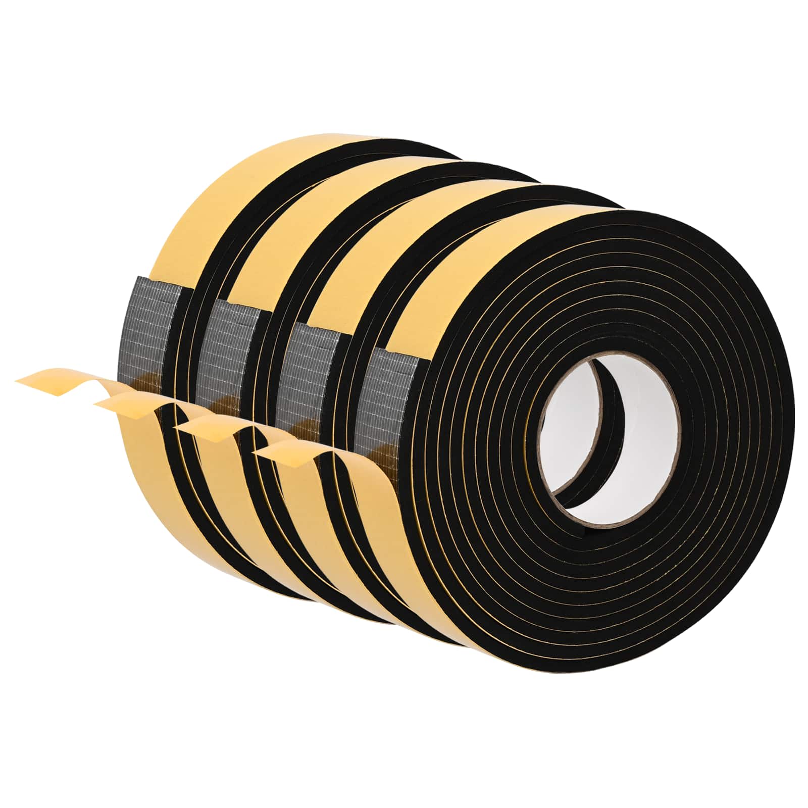 Zelfklevende schuimtape 4 pcs Zwart 40mm x 5m CR Schuim is nu te koop bij PeponiXL, paradijselijk wonen!