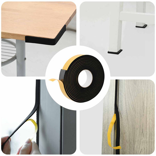Zelfklevende schuimtape 10 pcs Zwart 40mm x 5m CR Schuim is nu te koop bij PeponiXL, paradijselijk wonen!