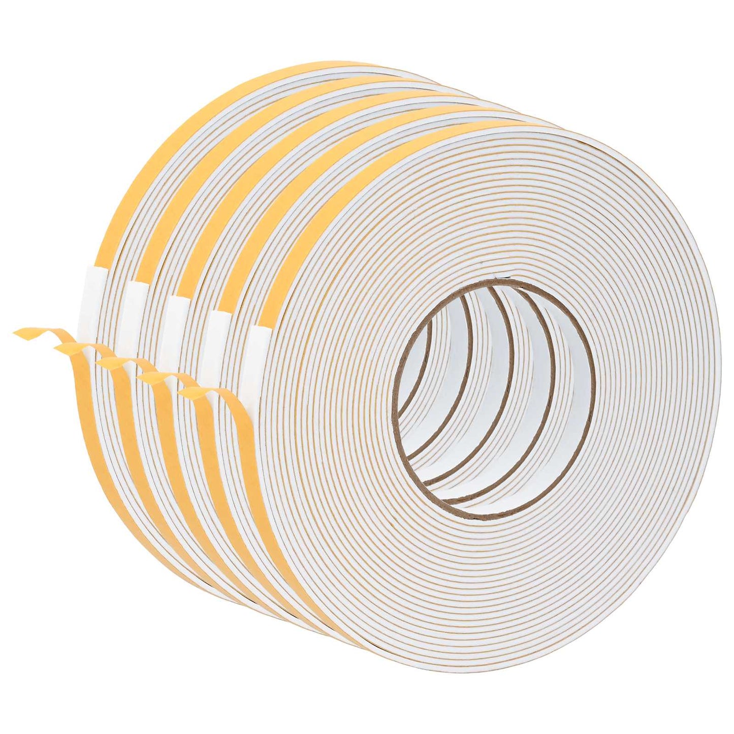 Zelfklevende schuimtape 5 pcs Wit 10mm x 10m CR Schuim is nu te koop bij PeponiXL, paradijselijk wonen!