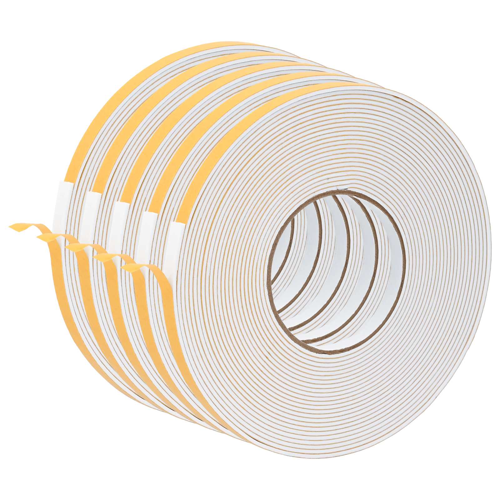 Zelfklevende schuimtape 5 pcs Wit 10mm x 10m CR Schuim is nu te koop bij PeponiXL, paradijselijk wonen!