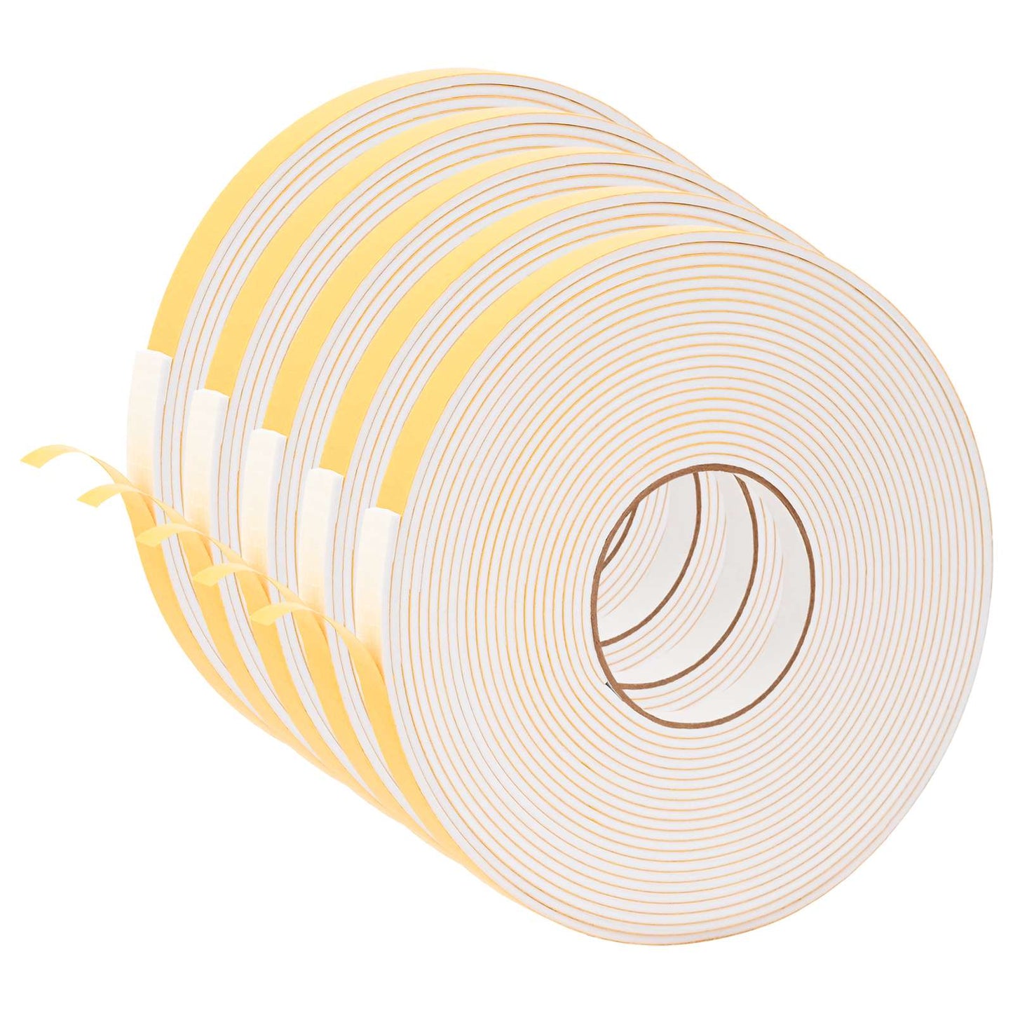 Zelfklevende schuimtape 5 pcs Wit 15mm x 10m CR Schuim is nu te koop bij PeponiXL, paradijselijk wonen!