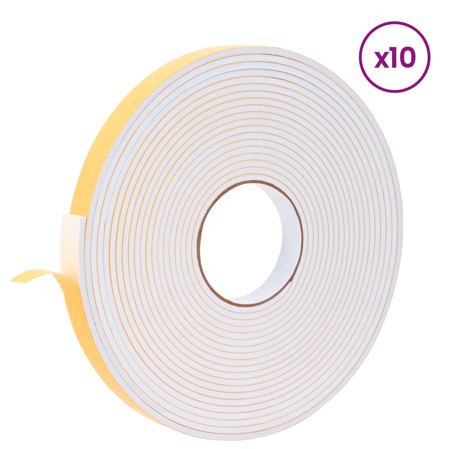 Zelfklevende schuimtape 10 pcs Wit 20mm x 10m CR Schuim is nu te koop bij PeponiXL, paradijselijk wonen!