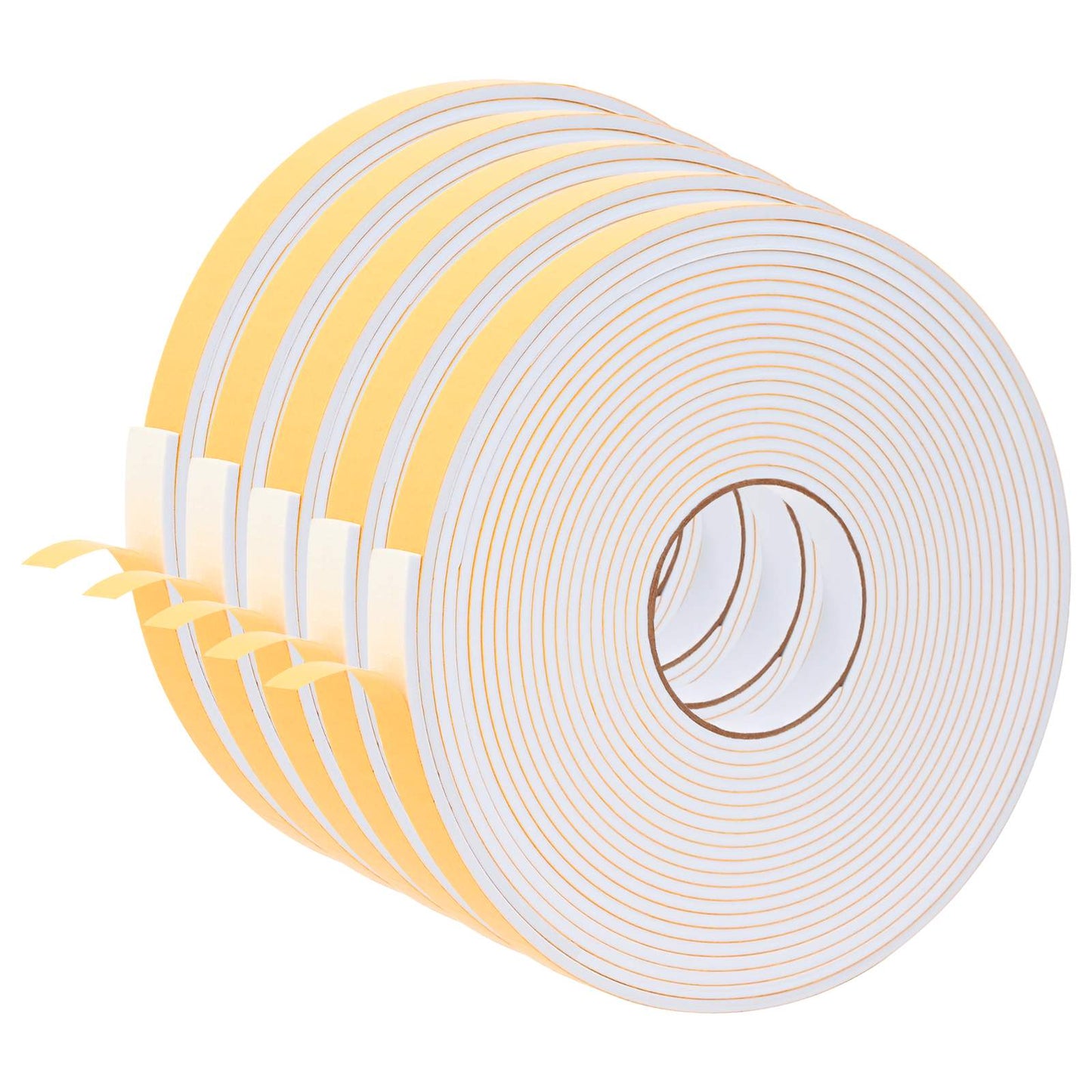 Zelfklevende schuimtape 5 pcs Wit 20mm x 10m CR Schuim is nu te koop bij PeponiXL, paradijselijk wonen!