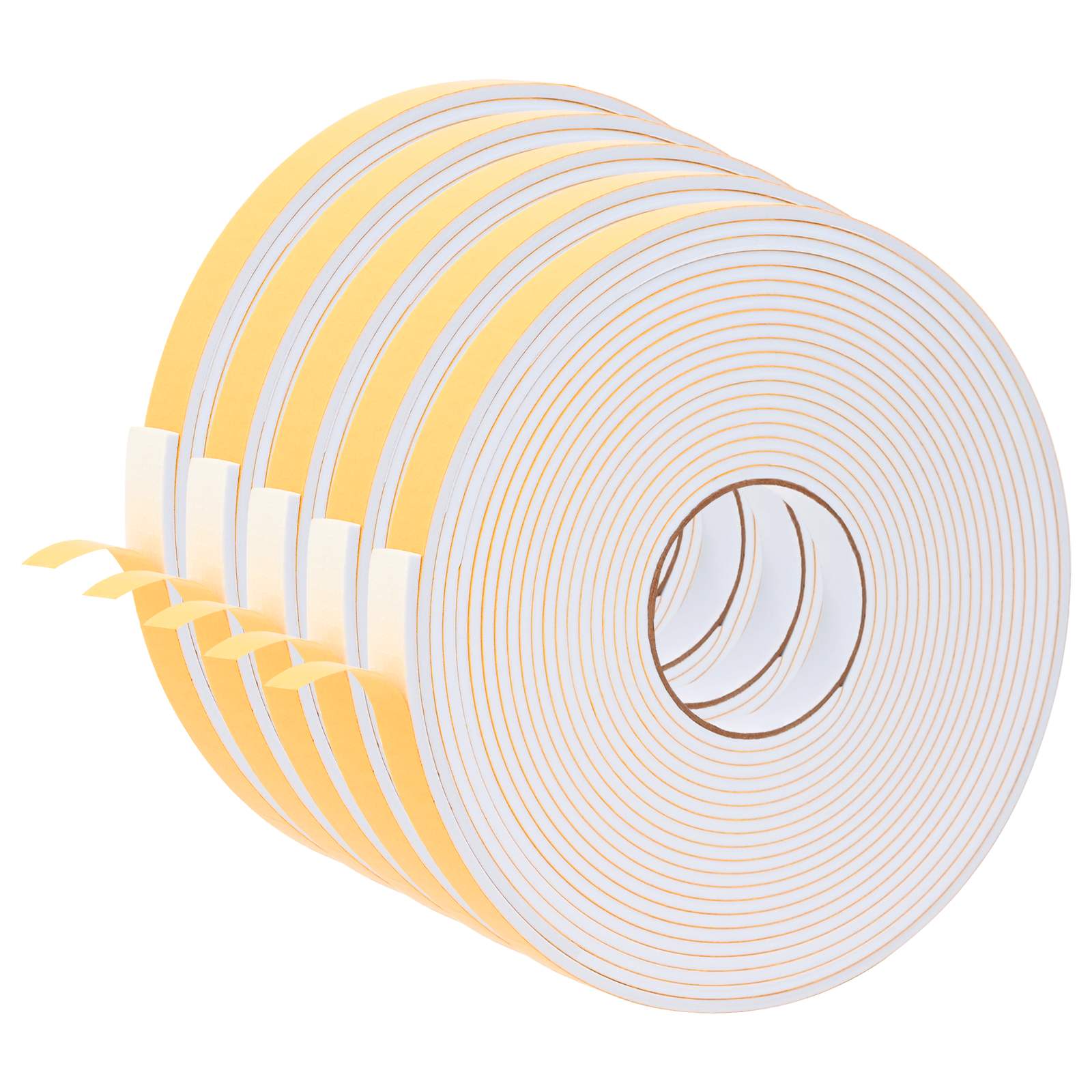 Zelfklevende schuimtape 5 pcs Wit 20mm x 10m CR Schuim is nu te koop bij PeponiXL, paradijselijk wonen!