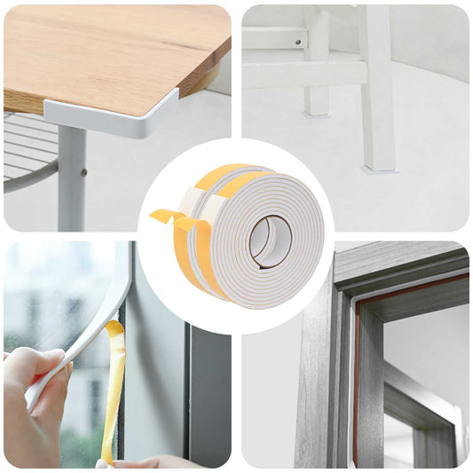 Zelfklevende schuimtape 2 pcs Wit 30mm x 5m CR Schuim is nu te koop bij PeponiXL, paradijselijk wonen!