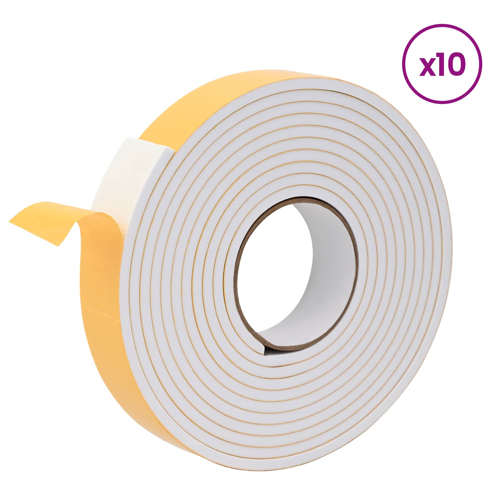 Zelfklevende schuimtape 10 pcs Wit 30mm x 5m CR Schuim is nu te koop bij PeponiXL, paradijselijk wonen!