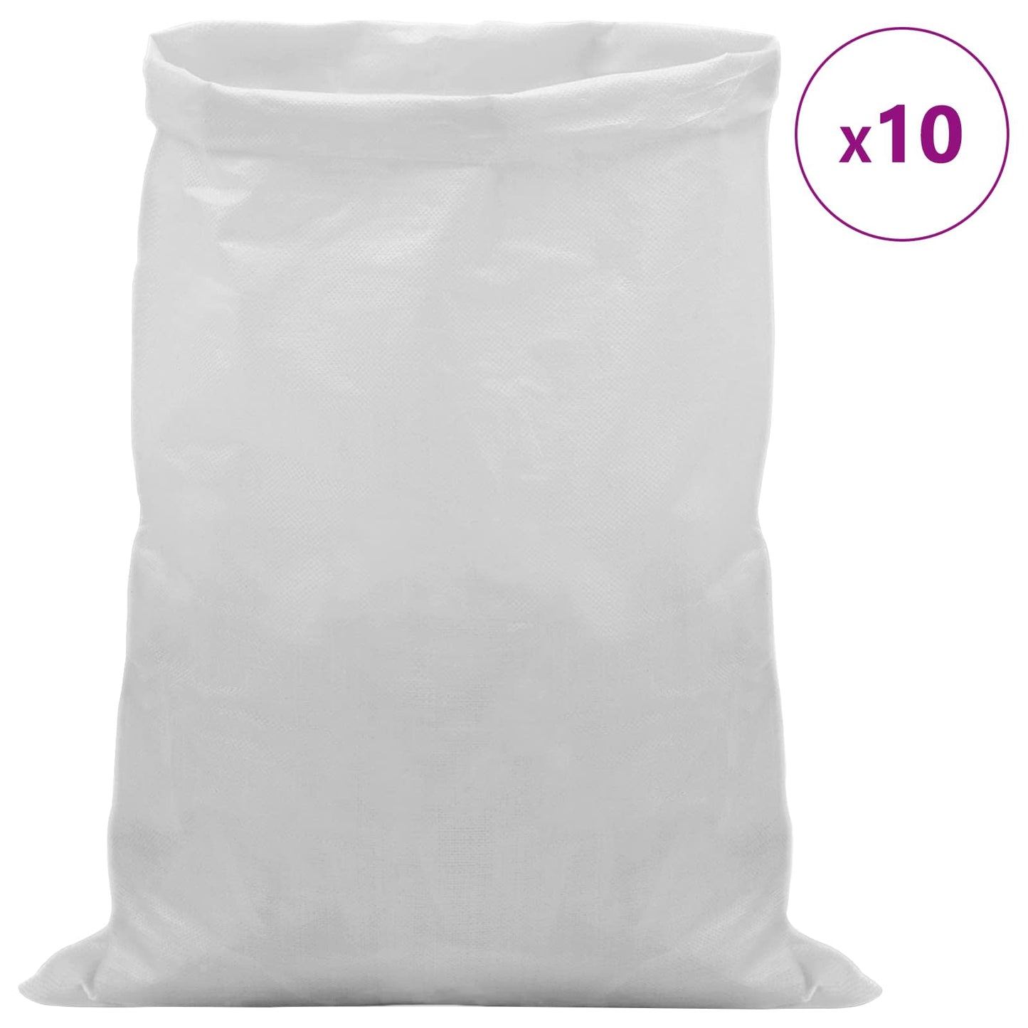 Geweven zakken 10 pcs Wit 40 x 60 cm PP is nu te koop bij PeponiXL, paradijselijk wonen!
