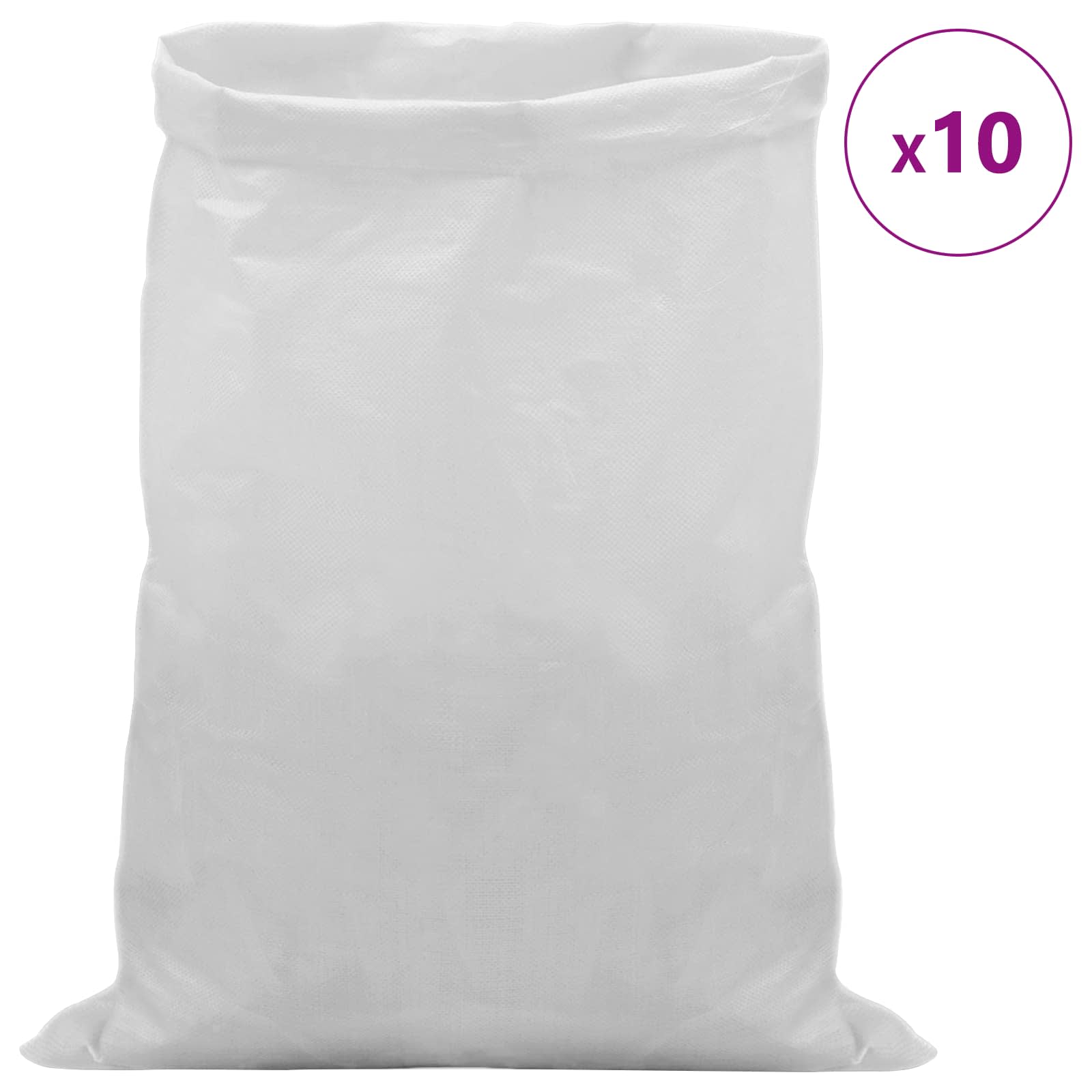 Geweven zakken 10 pcs Wit 40 x 60 cm PP is nu te koop bij PeponiXL, paradijselijk wonen!