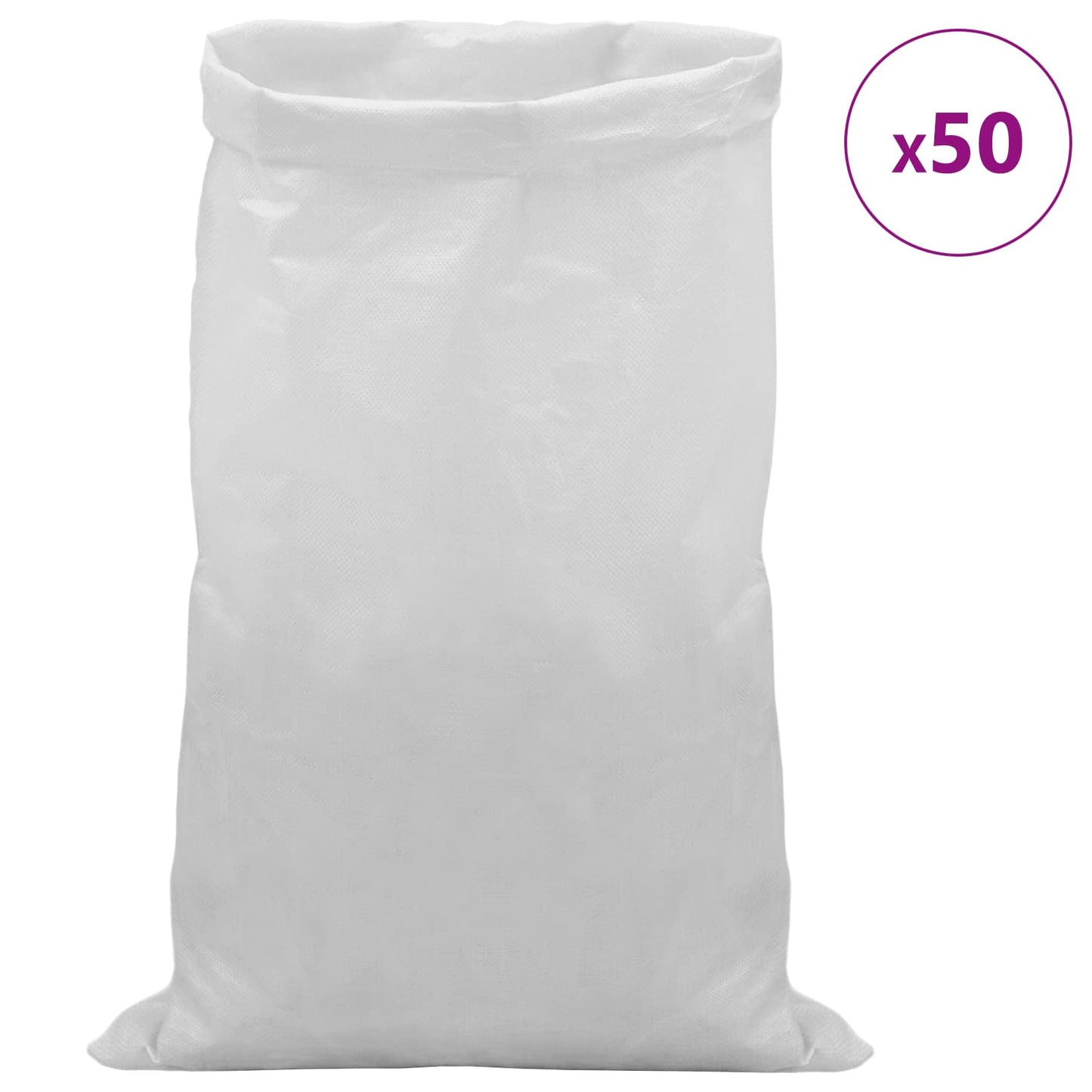 Geweven zakken 50 pcs Wit 65 x 105 cm PP is nu te koop bij PeponiXL, paradijselijk wonen!