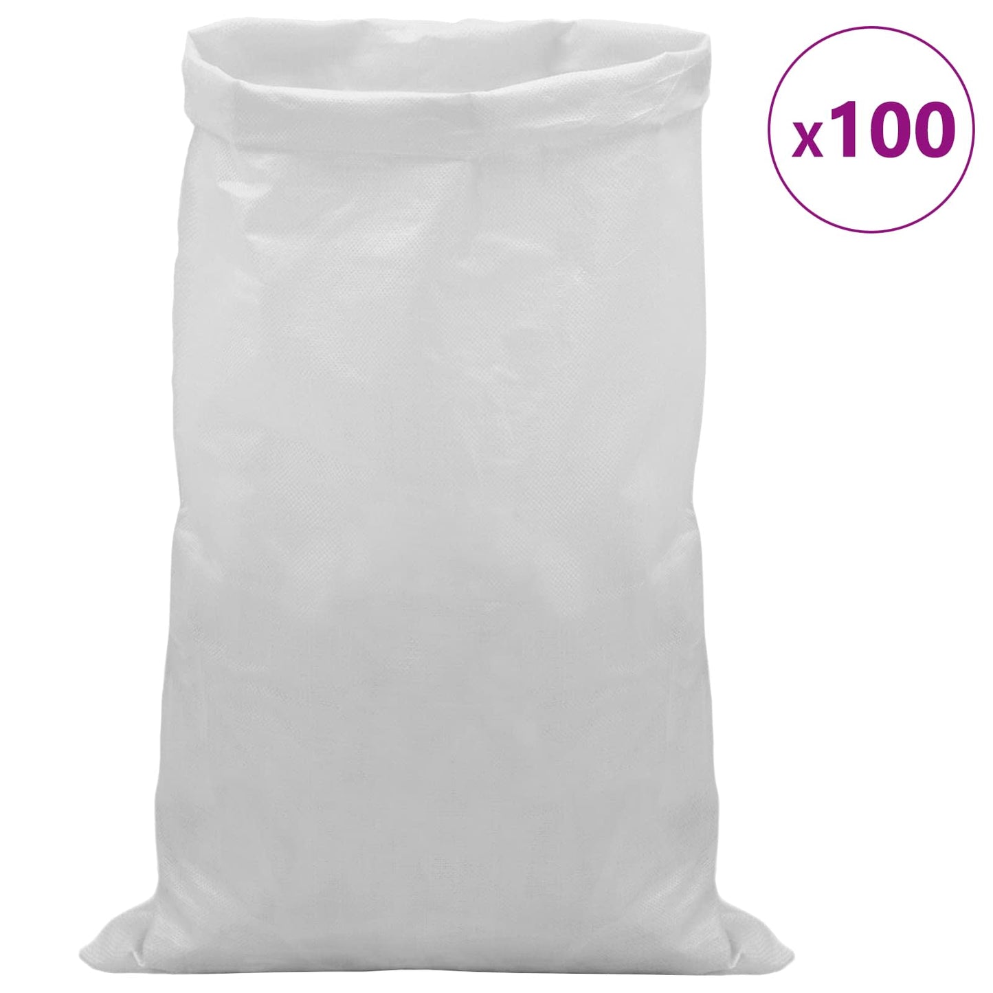 Geweven zakken 100 pcs Wit 65 x 105 cm PP is nu te koop bij PeponiXL, paradijselijk wonen!