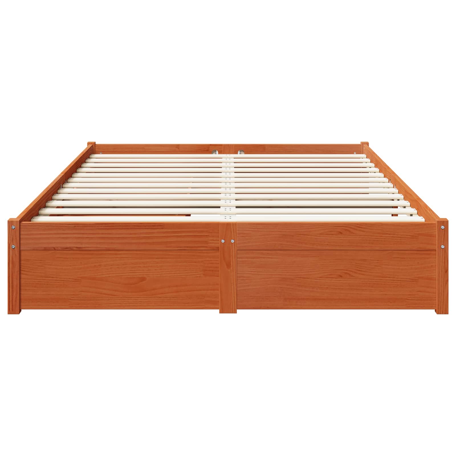 Bedframe met lade Wasbruin 140 x 200 cm Massief Vurenhout is nu te koop bij PeponiXL, paradijselijk wonen!