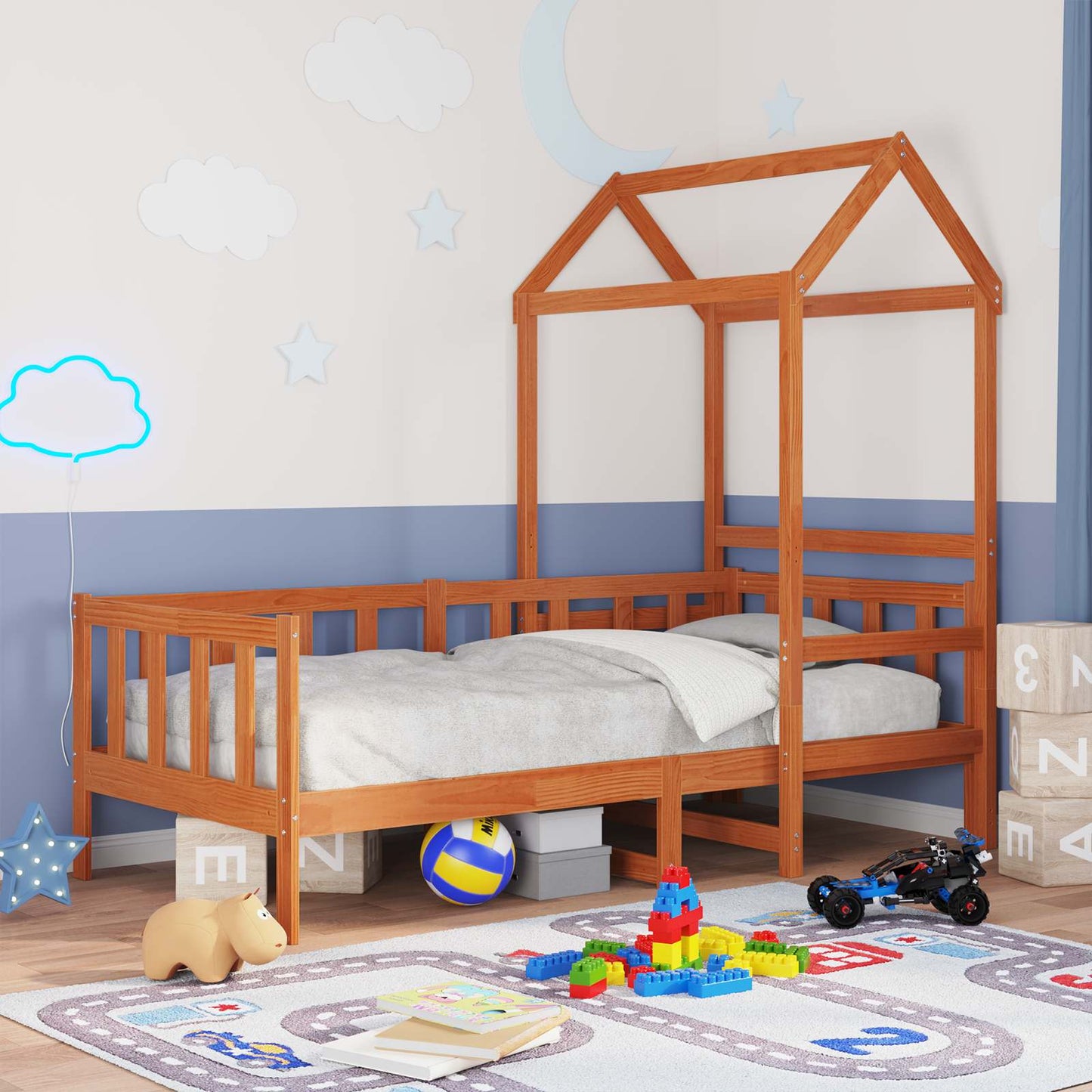Dagbed Set 2 pcs Wasbruin Massief grenenhout is nu te koop bij PeponiXL, paradijselijk wonen!