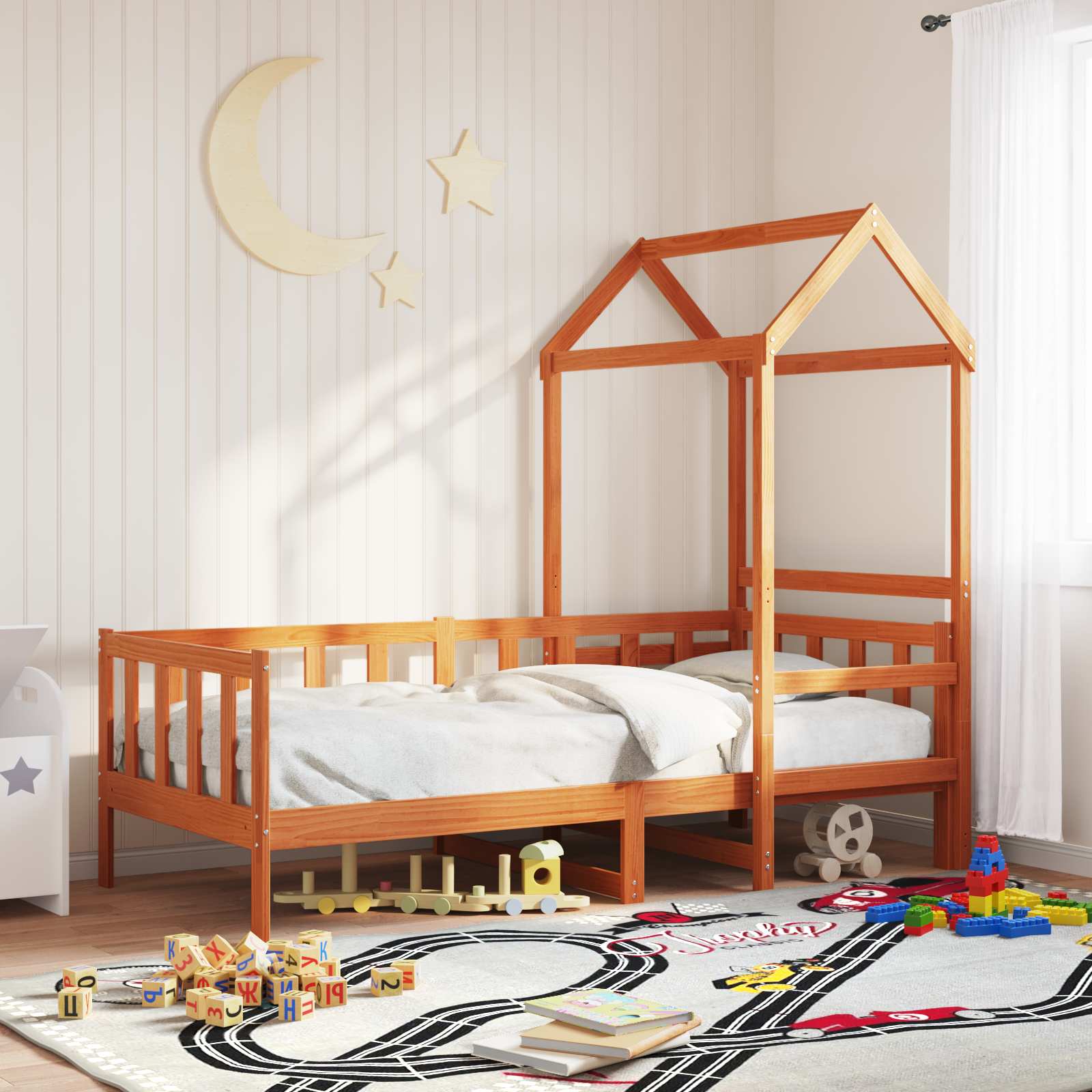 Dagbed Set 2 pcs Wasbruin Massief grenenhout is nu te koop bij PeponiXL, paradijselijk wonen!