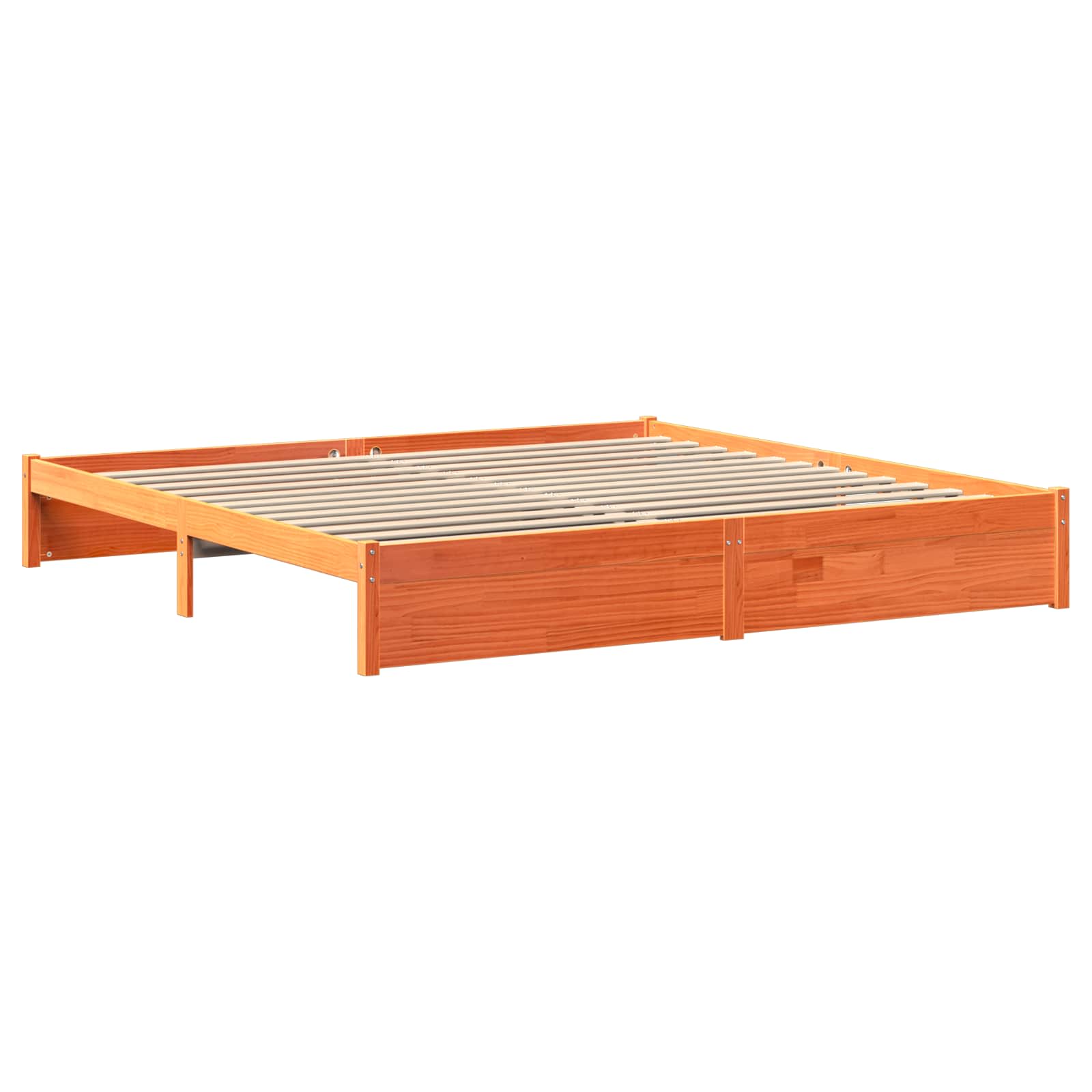 Bedframe met opberghoofdeksel 2 pcs Wasbruin Massief Vurenhout is nu te koop bij PeponiXL, paradijselijk wonen!