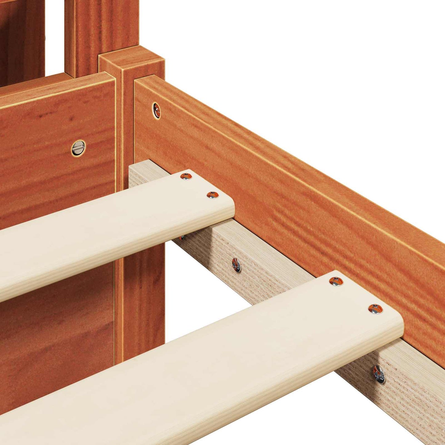 Bedframe met hoofdeinde 2 pcs Wasbruin Massief Vurenhout is nu te koop bij PeponiXL, paradijselijk wonen!