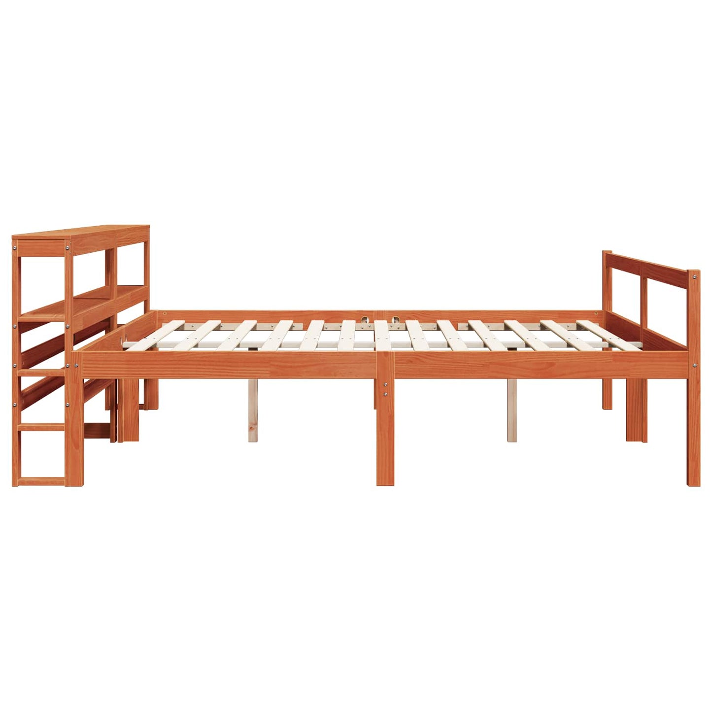 Bedframe met hoofdeinde 2 pcs Wasbruin Massief Vurenhout is nu te koop bij PeponiXL, paradijselijk wonen!
