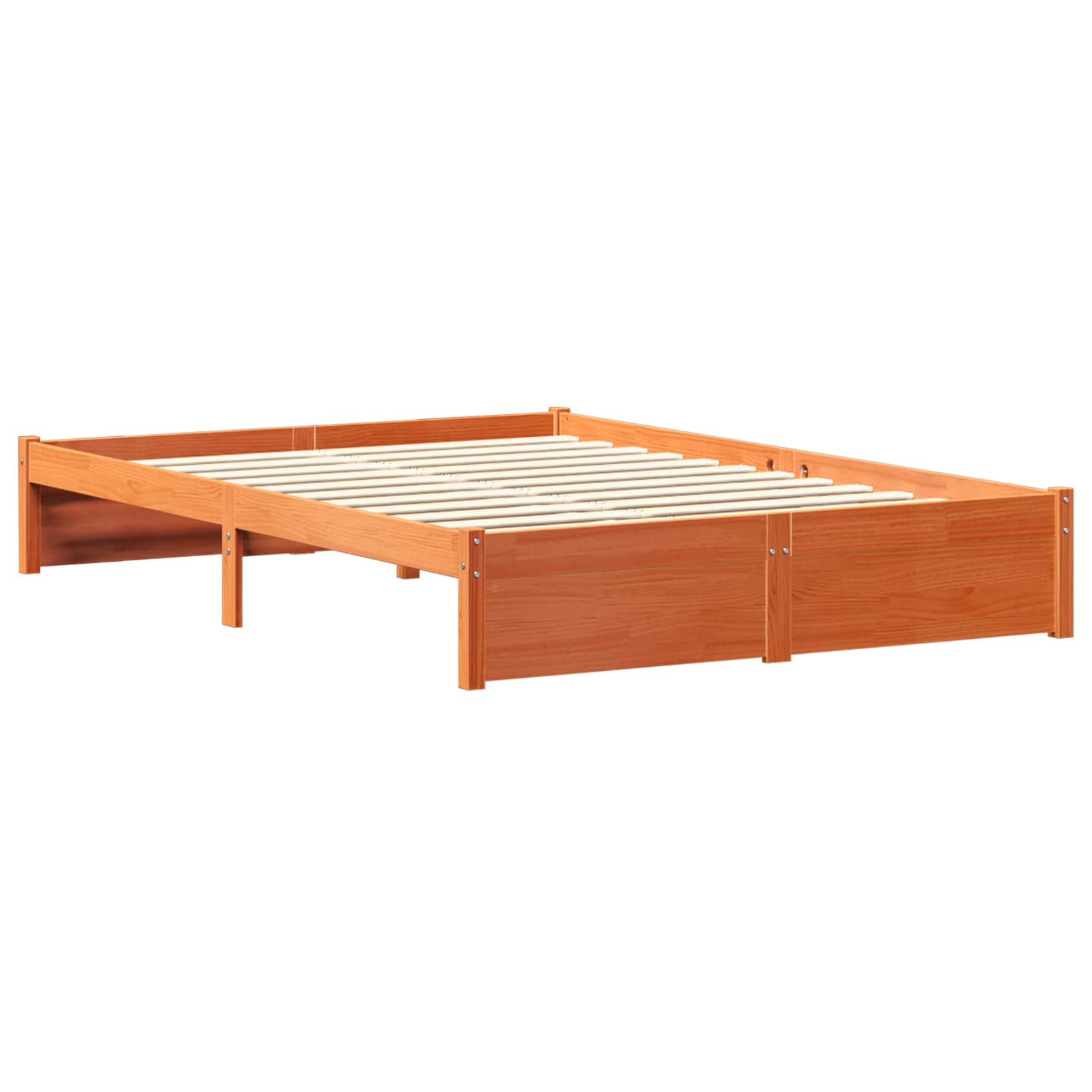 Bedframe met opberghoofdeksel 2 pcs Wasbruin Massief Vurenhout is nu te koop bij PeponiXL, paradijselijk wonen!