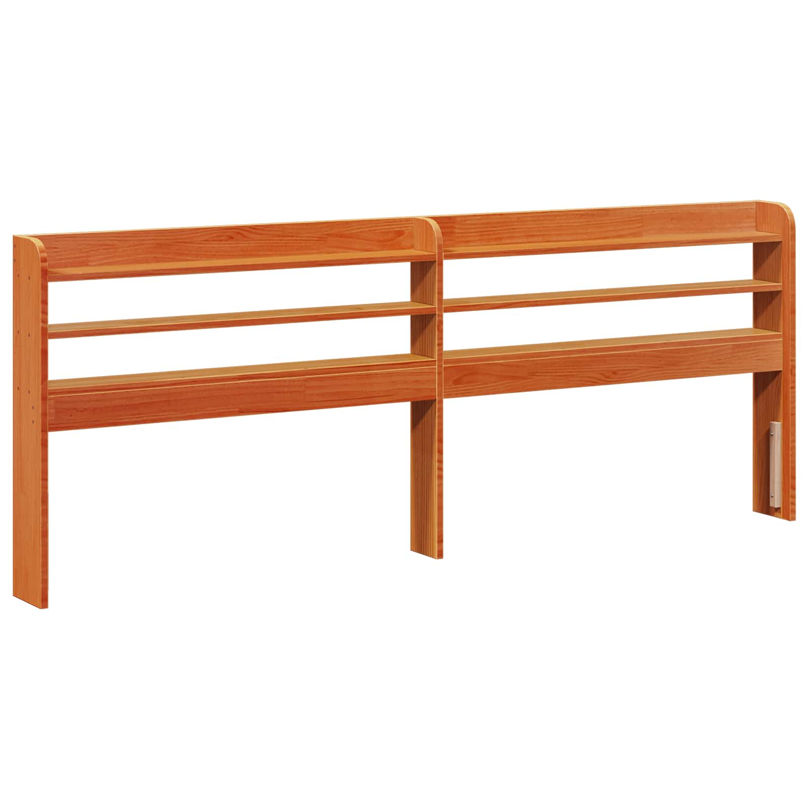Bedframe met hoofdeinde Wasbruin 200 x 200 cm Massief Vurenhout is nu te koop bij PeponiXL, paradijselijk wonen!