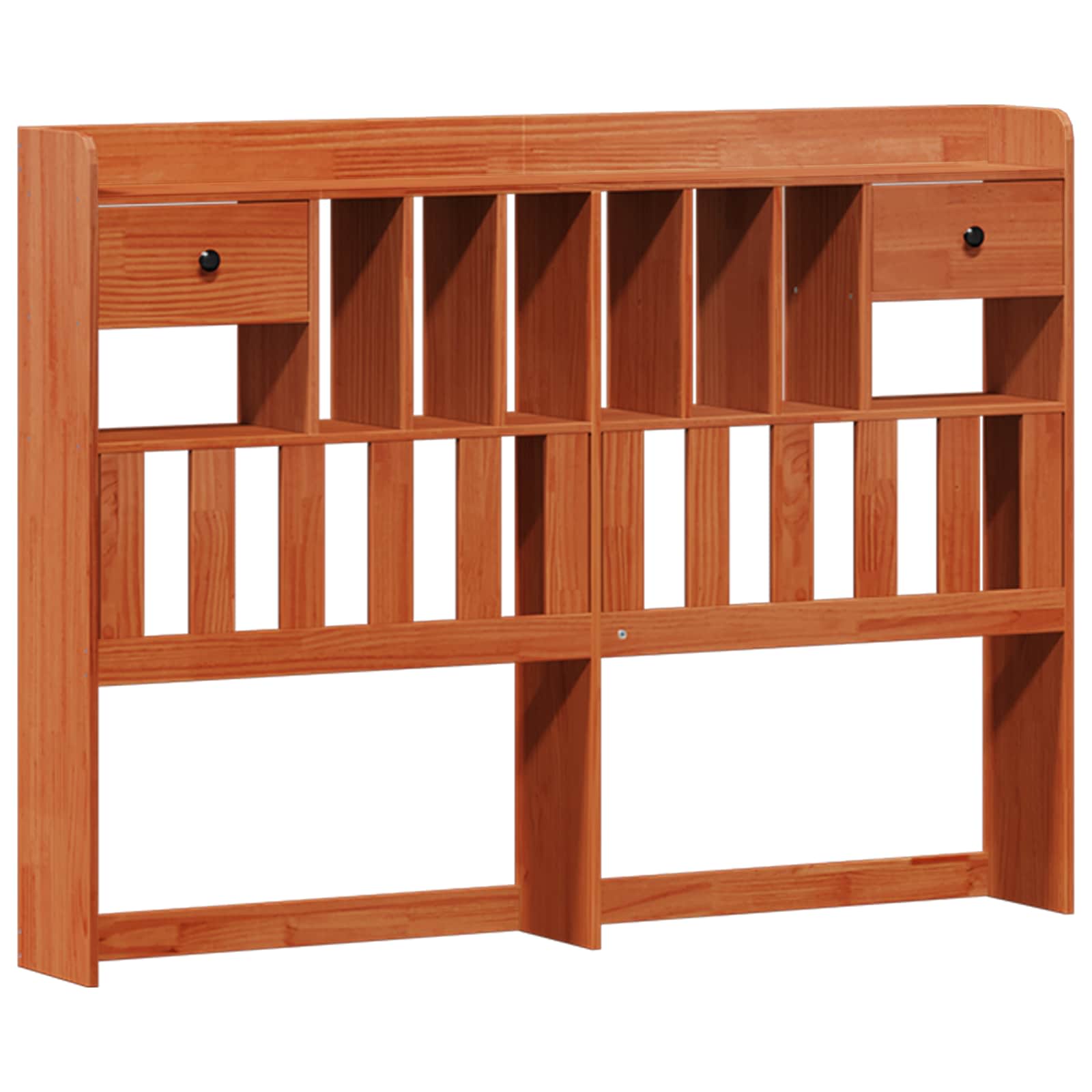 Boekenkast Bedframe Wasbruin 200 x 140 cm Massief Vurenhout is nu te koop bij PeponiXL, paradijselijk wonen!