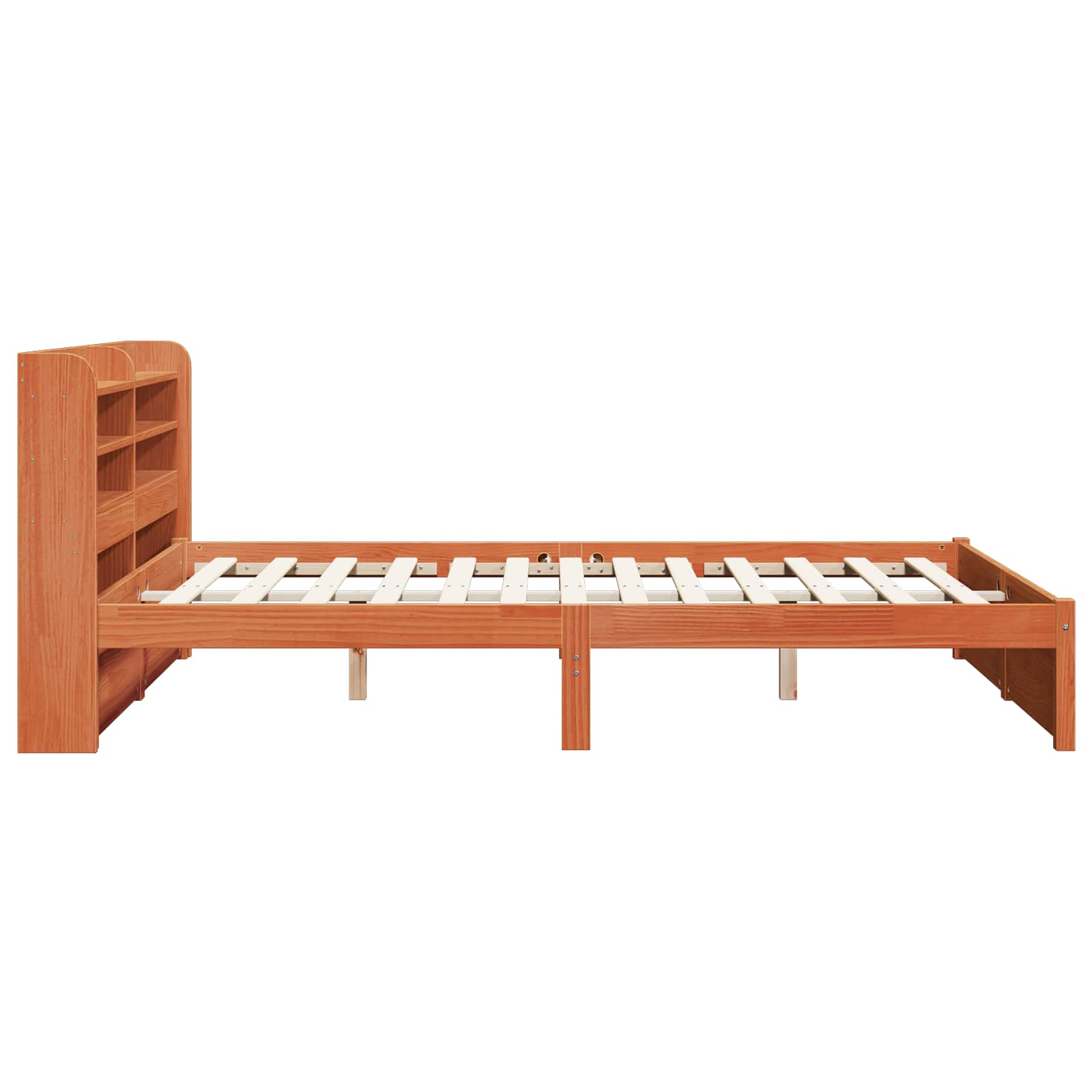 Bedframe met hoofdeinde Wasbruin 150 x 200 cm Massief Vurenhout is nu te koop bij PeponiXL, paradijselijk wonen!