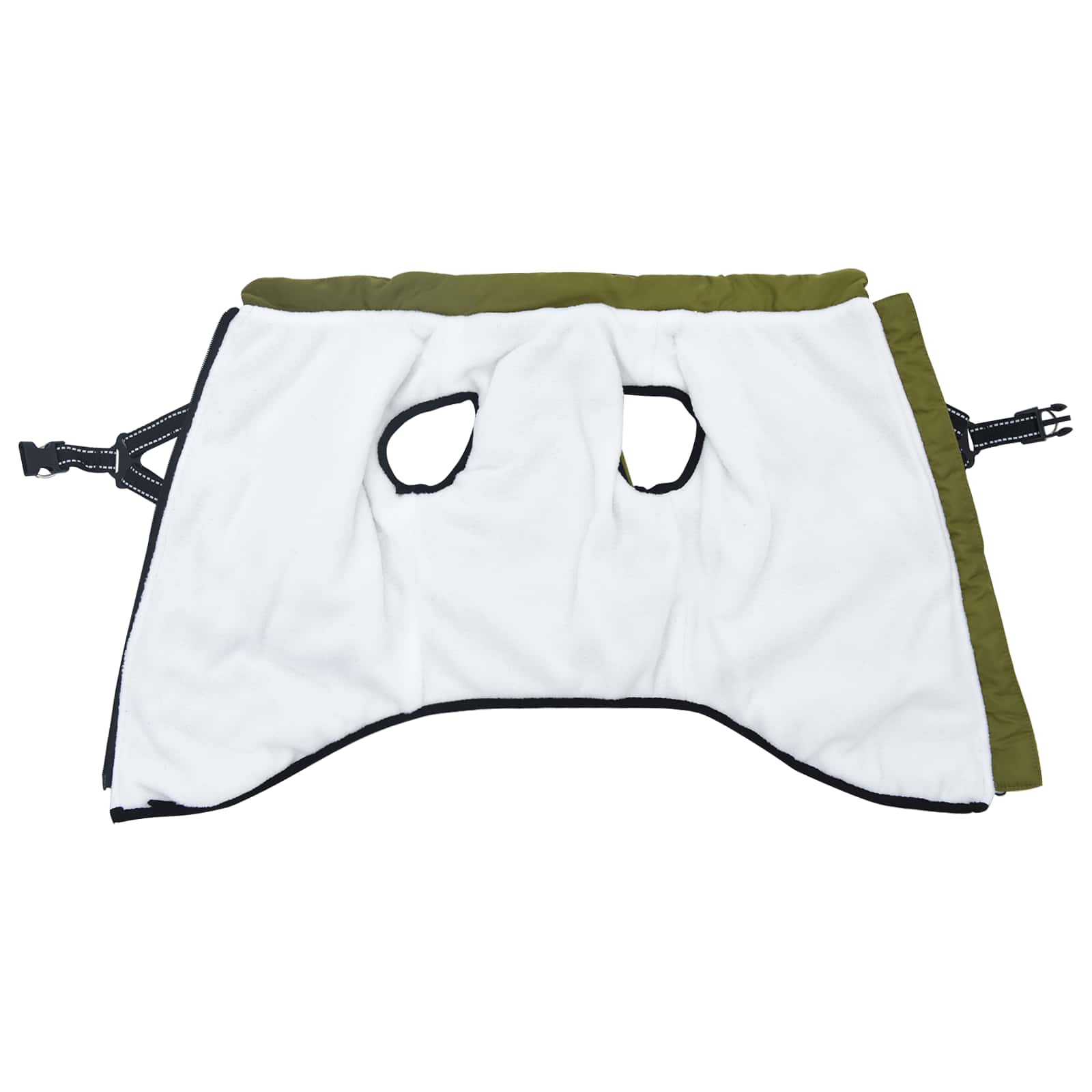 Hondenjas met harnas Legergroen 3XL Fleece en polyester is nu te koop bij PeponiXL, paradijselijk wonen!