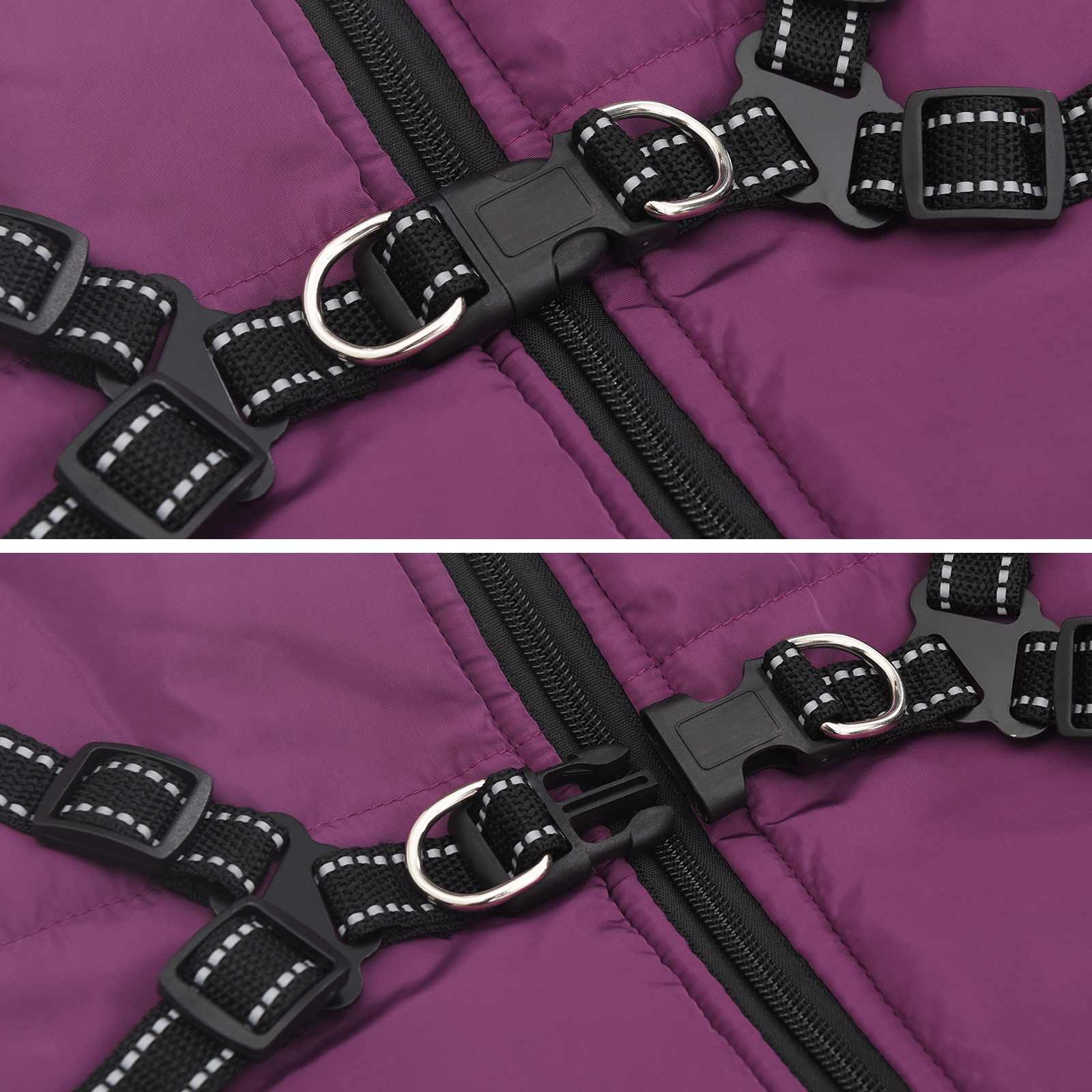 Hondenjas met harnas Paars 3XL Fleece en polyester is nu te koop bij PeponiXL, paradijselijk wonen!