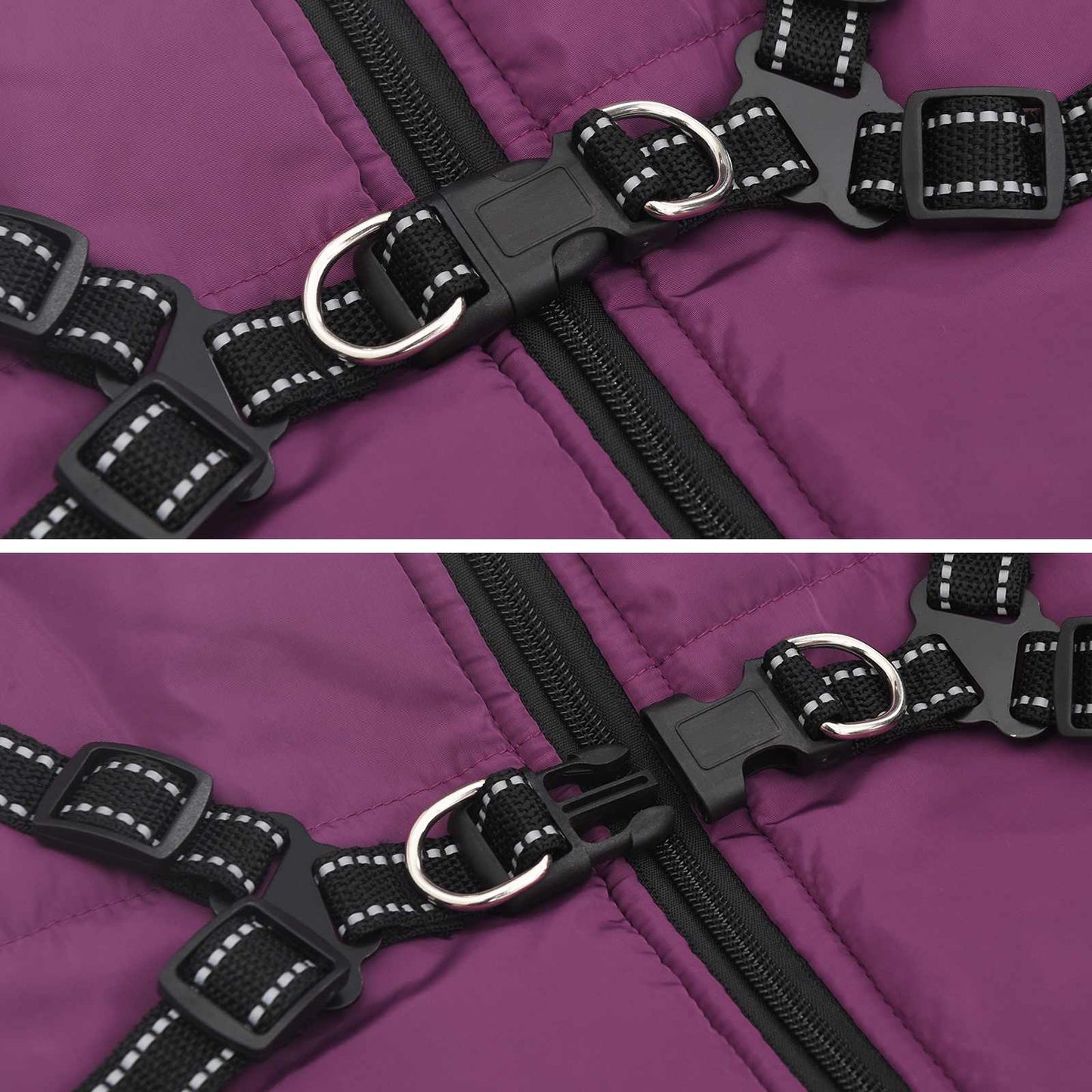 Hondenjas met harnas Paars 5XL Fleece en polyester is nu te koop bij PeponiXL, paradijselijk wonen!