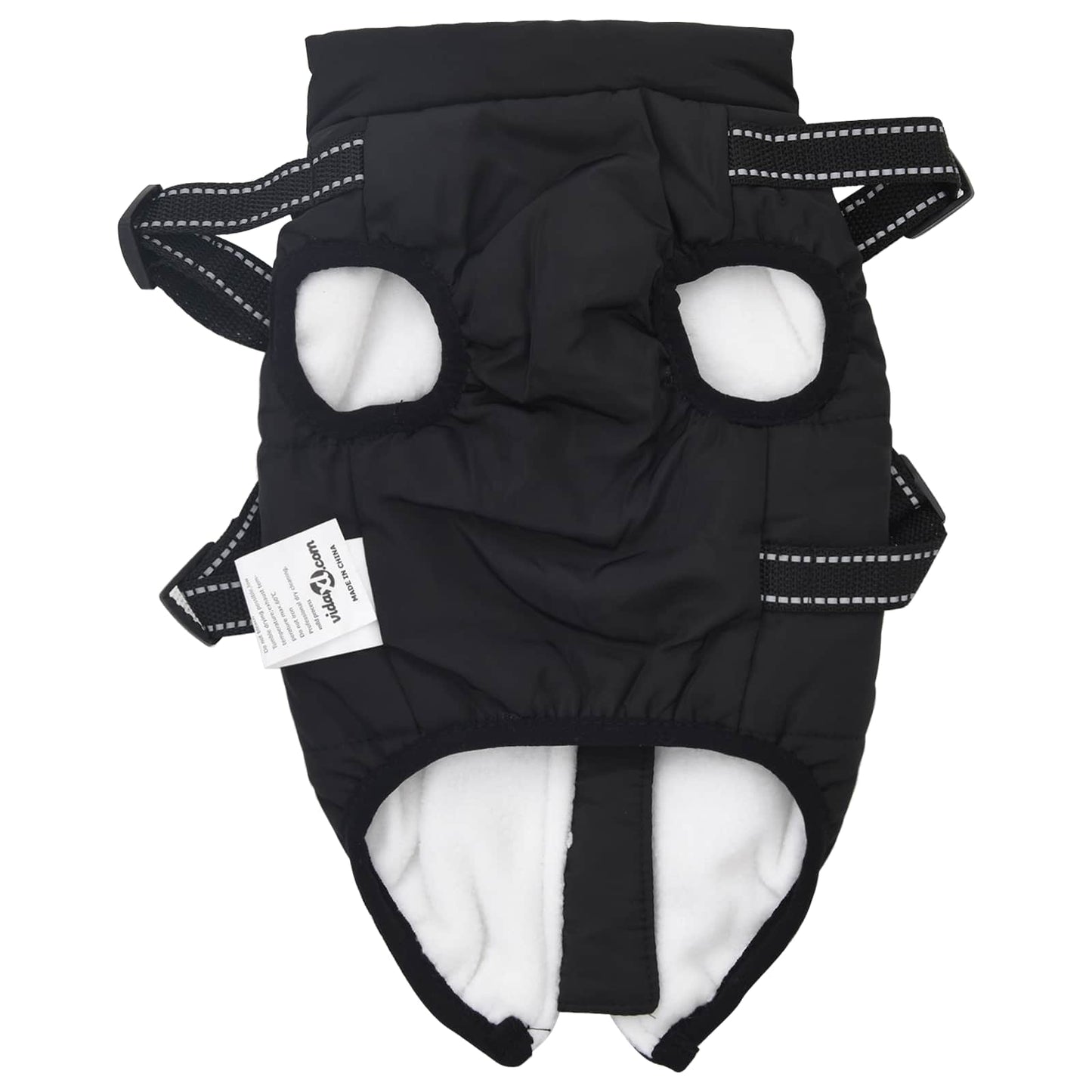 Hondenjas met harnas Zwart S Fleece en polyester is nu te koop bij PeponiXL, paradijselijk wonen!