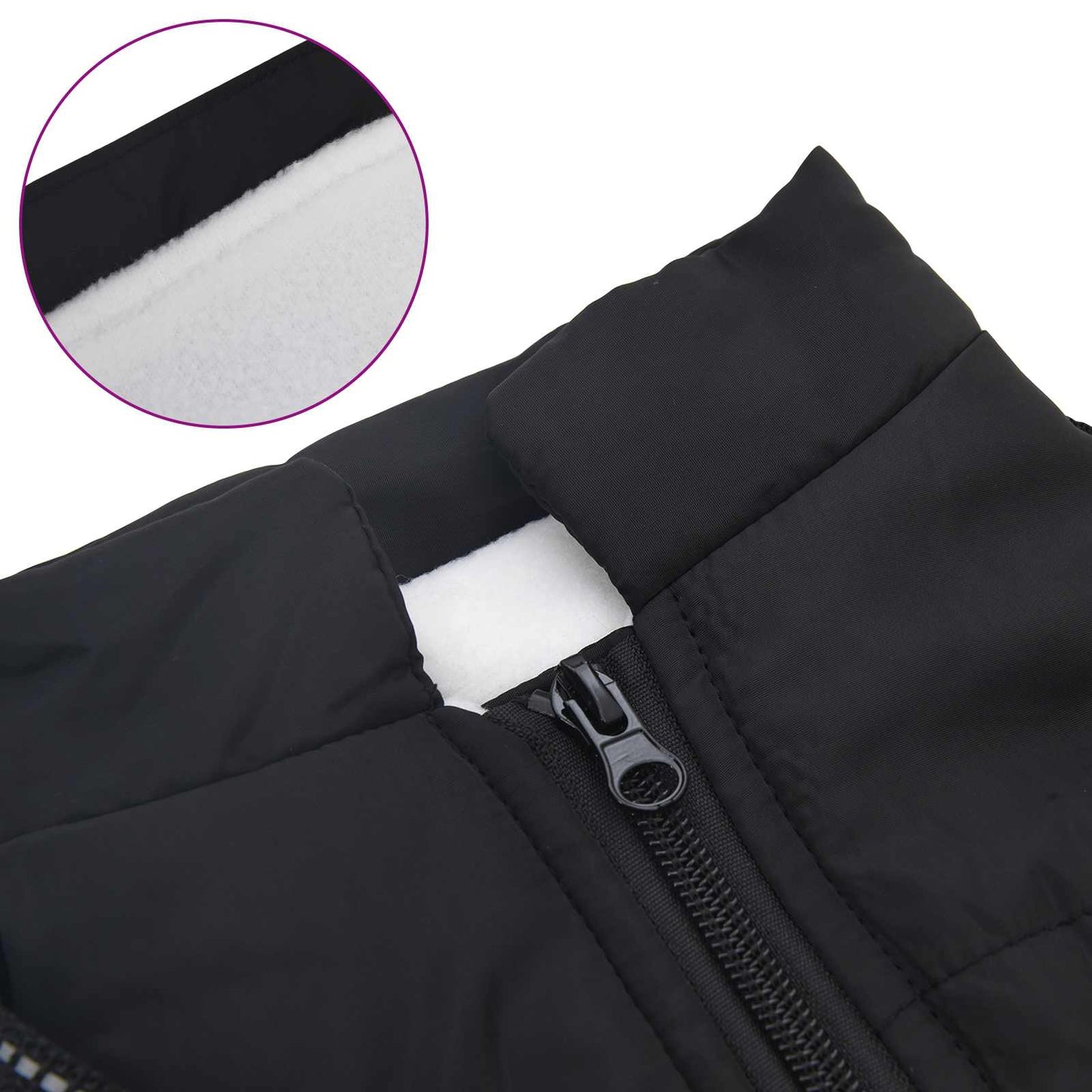 Hondenjas met harnas Zwart M Fleece en polyester is nu te koop bij PeponiXL, paradijselijk wonen!