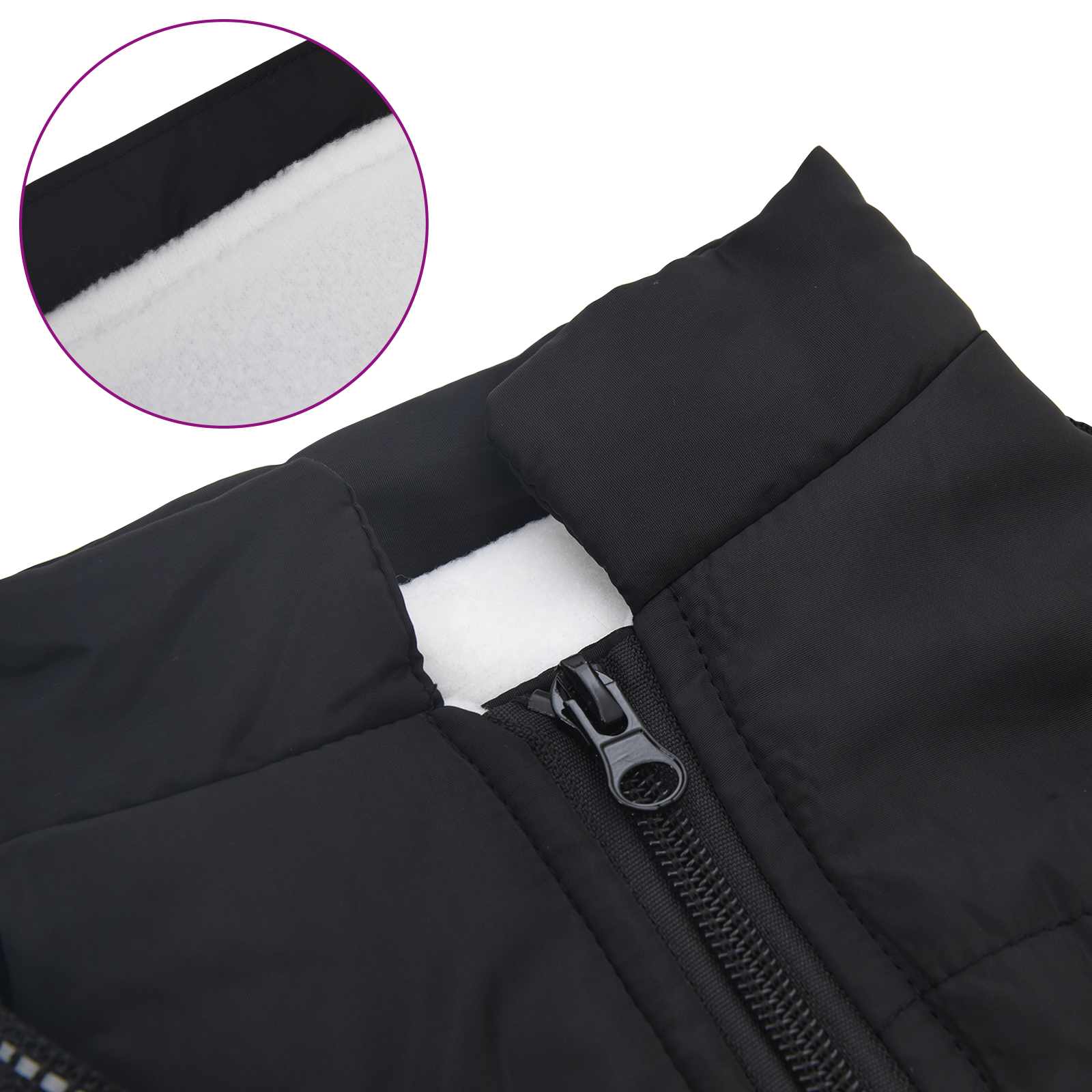 Hondenjas met harnas Zwart M Fleece en polyester is nu te koop bij PeponiXL, paradijselijk wonen!