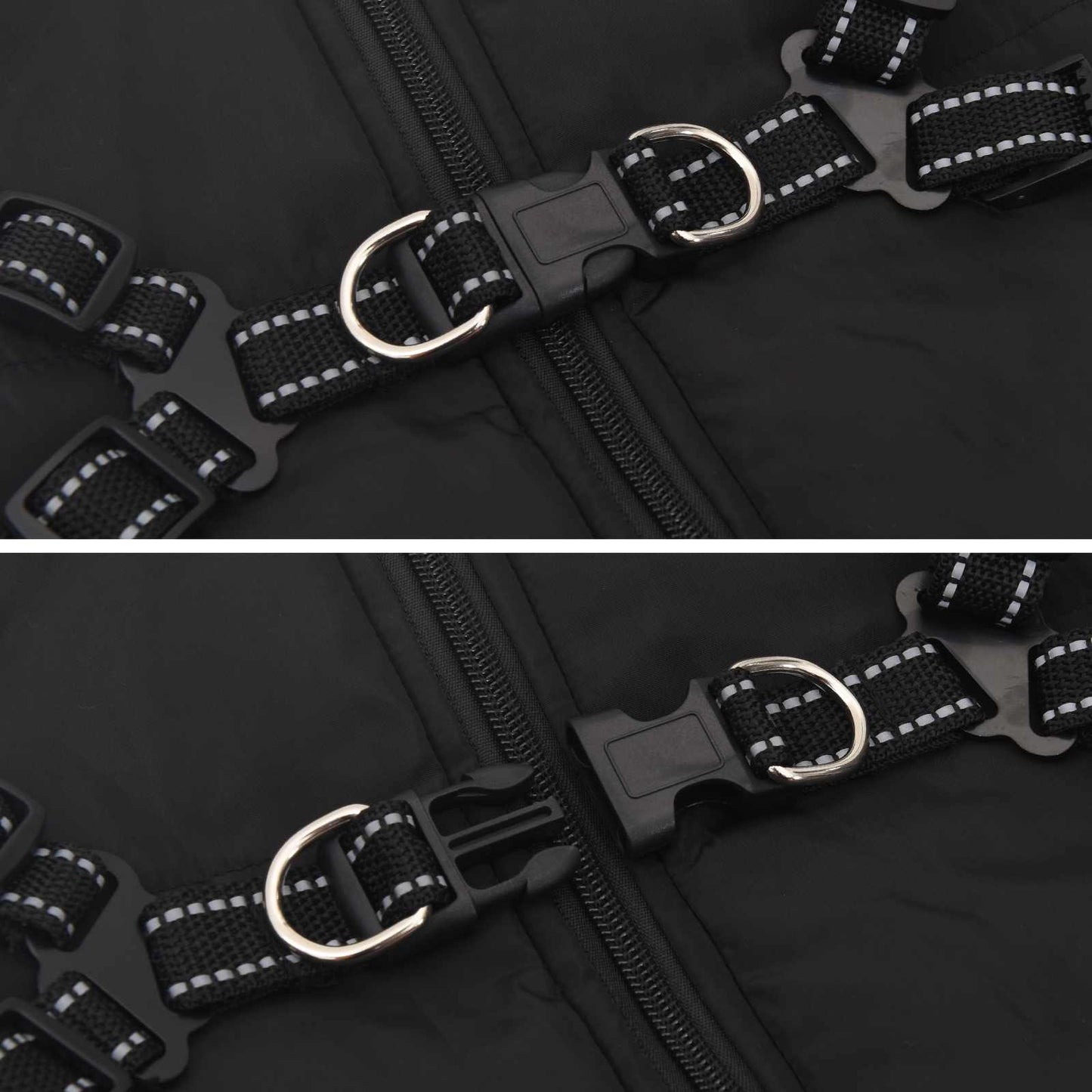 Hondenjas Zwart L52 Fleece en polyester