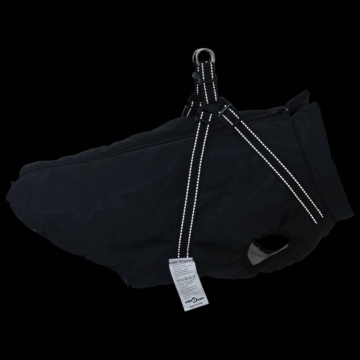 Hondenjas Zwart L52 Fleece en polyester