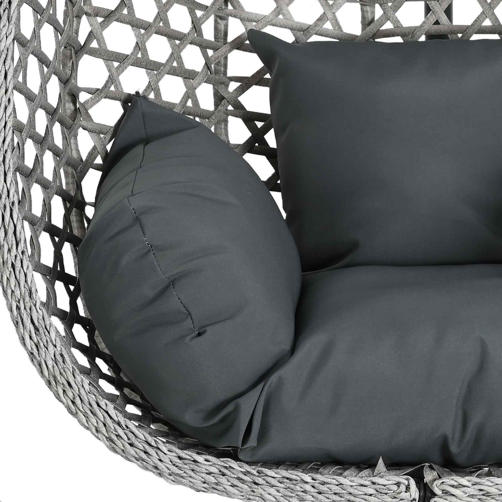Hangende eierstoel zonder standaard Antraciet en Grijs is nu te koop bij PeponiXL, paradijselijk wonen!