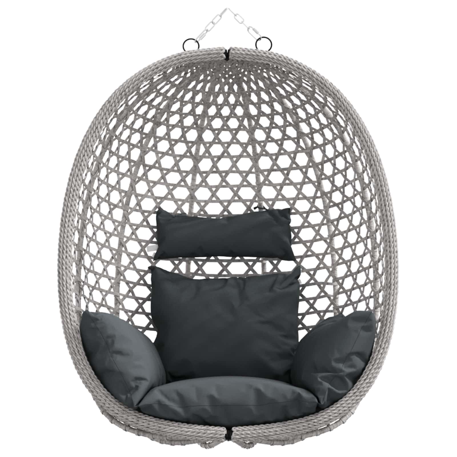 Hangende eierstoel zonder standaard Antraciet en Grijs is nu te koop bij PeponiXL, paradijselijk wonen!