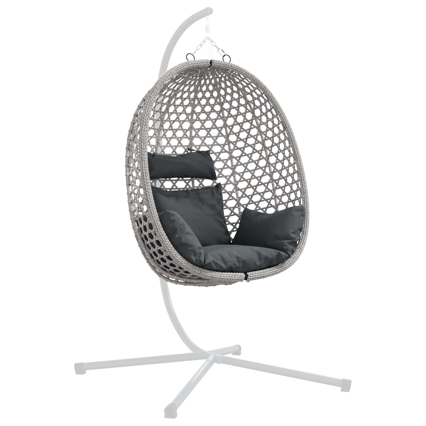Hangende eierstoel zonder standaard Antraciet en Grijs is nu te koop bij PeponiXL, paradijselijk wonen!