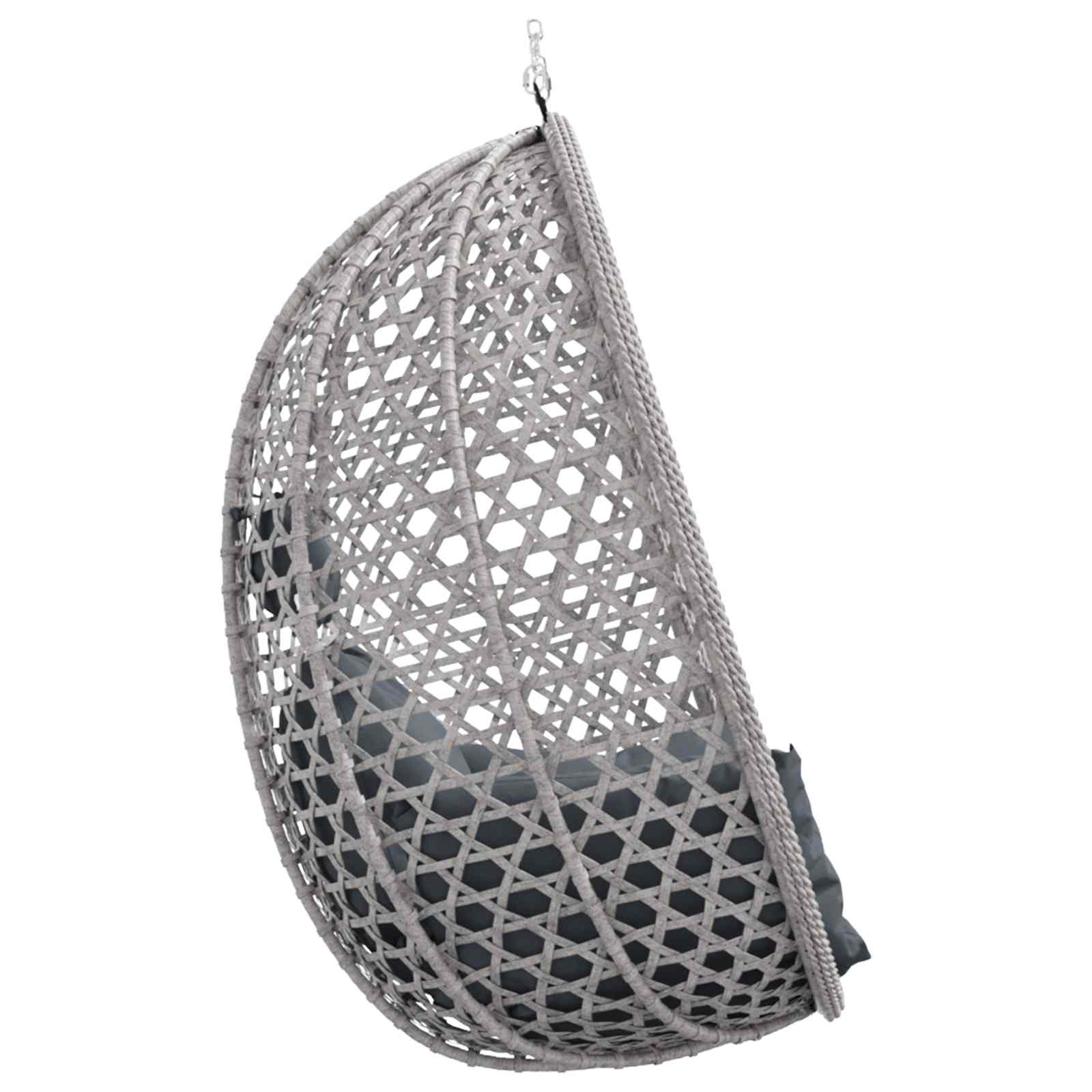 Hangende eierstoel zonder standaard Antraciet en Grijs is nu te koop bij PeponiXL, paradijselijk wonen!