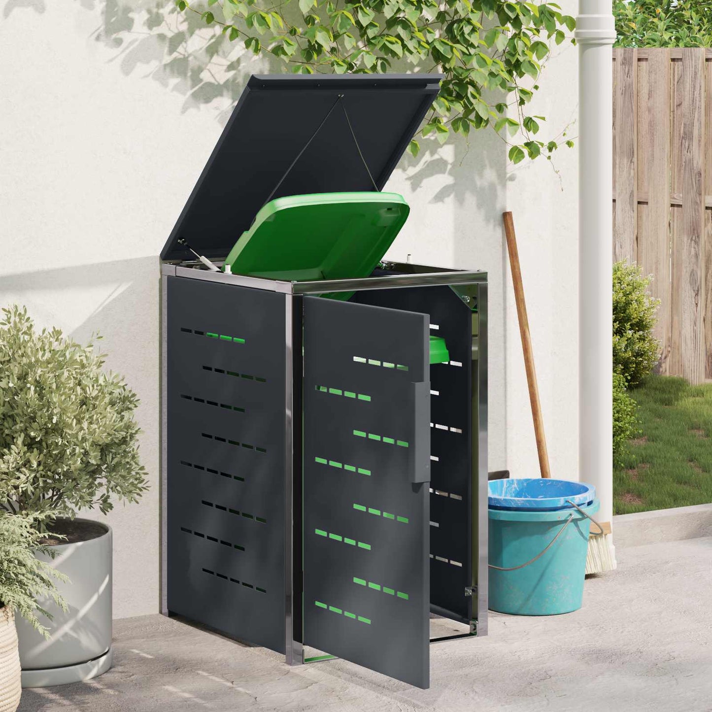 Containerombouw for 1 Bin 240L Antracietkleurig is nu te koop bij PeponiXL, paradijselijk wonen!