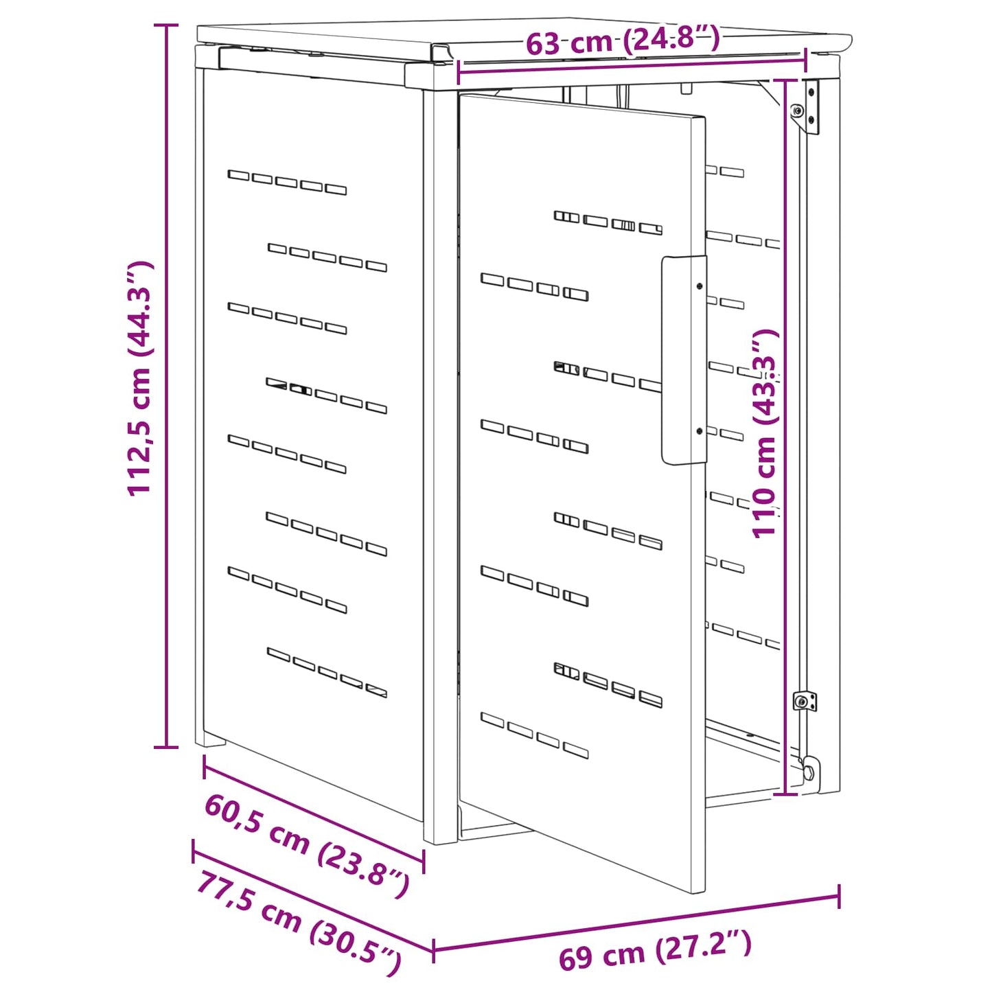 Containerombouw for 1 Bin 240L Grijs is nu te koop bij PeponiXL, paradijselijk wonen!