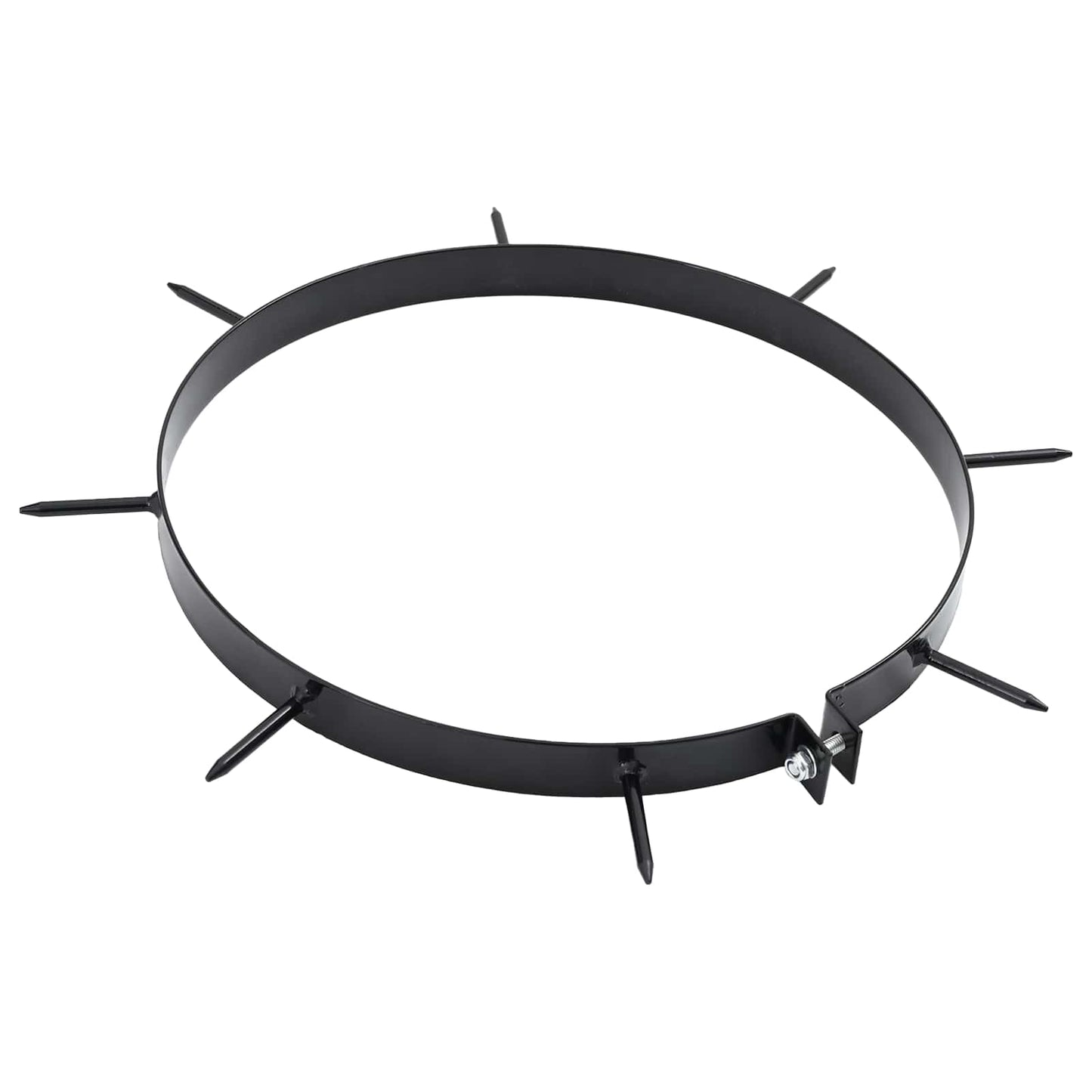 Grasbeluchter Klem met Spikes 5 pcs Zwart Ø 300 mm IJzer is nu te koop bij PeponiXL, paradijselijk wonen!