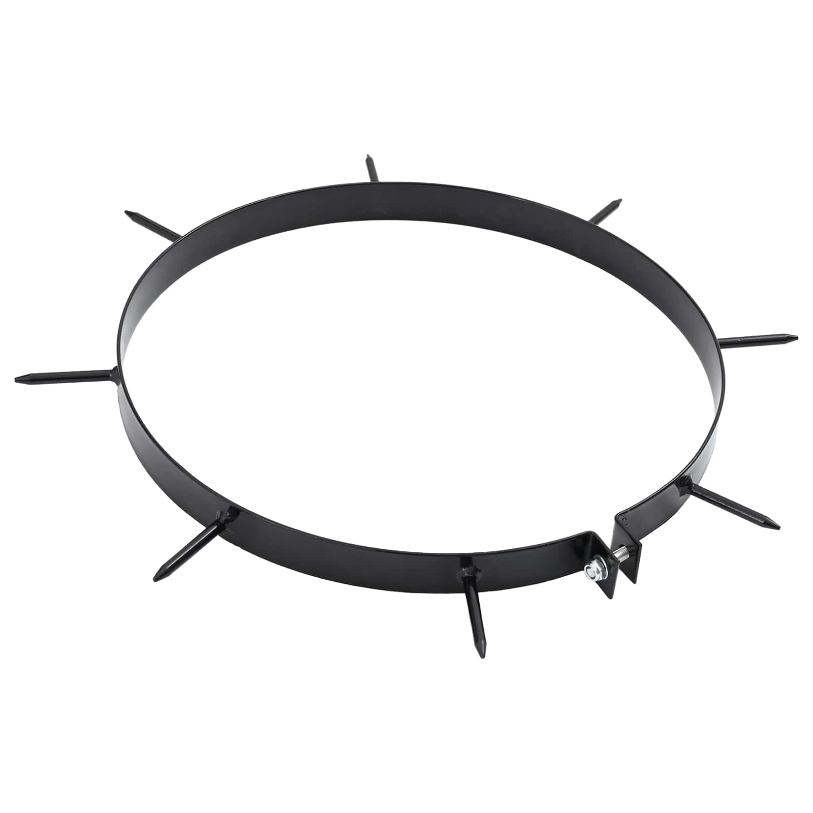 Grasbeluchter Klem met Spikes 5 pcs Zwart Ø 300 mm IJzer is nu te koop bij PeponiXL, paradijselijk wonen!