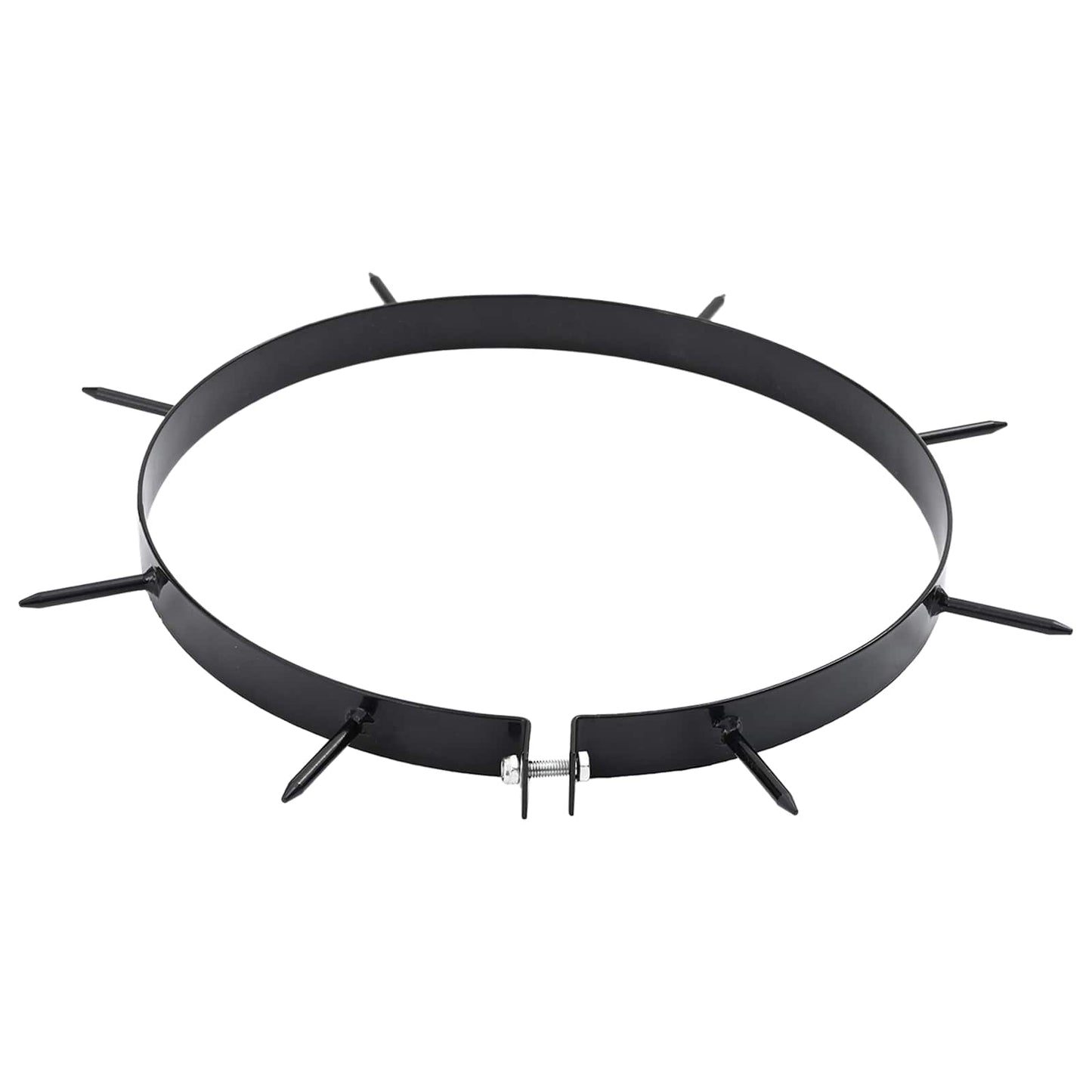 Grasbeluchter Klem met Spikes 5 pcs Zwart Ø 300 mm IJzer is nu te koop bij PeponiXL, paradijselijk wonen!