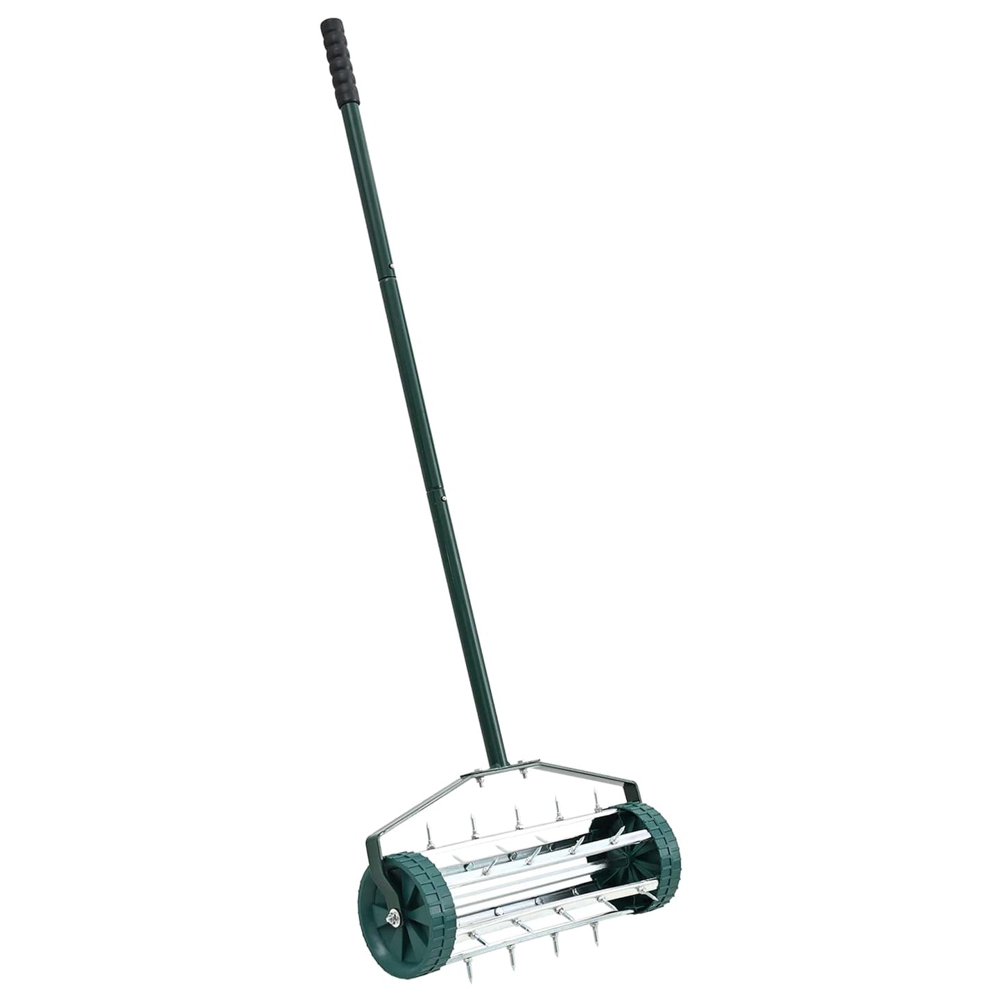 Lawn Roller Pull met Aerator Klemmen Groen 127,5 x 44 cm Staal is nu te koop bij PeponiXL, paradijselijk wonen!